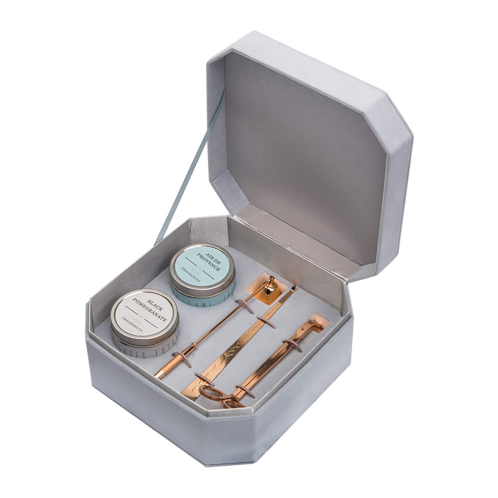 Luxury Scented Candles Gift Set - Elegant Wedding, Birthday, Anniversary Present for Her - Home Decor DIY Candle Holders for Mantel, Romantic Dinner & Spa Relaxation