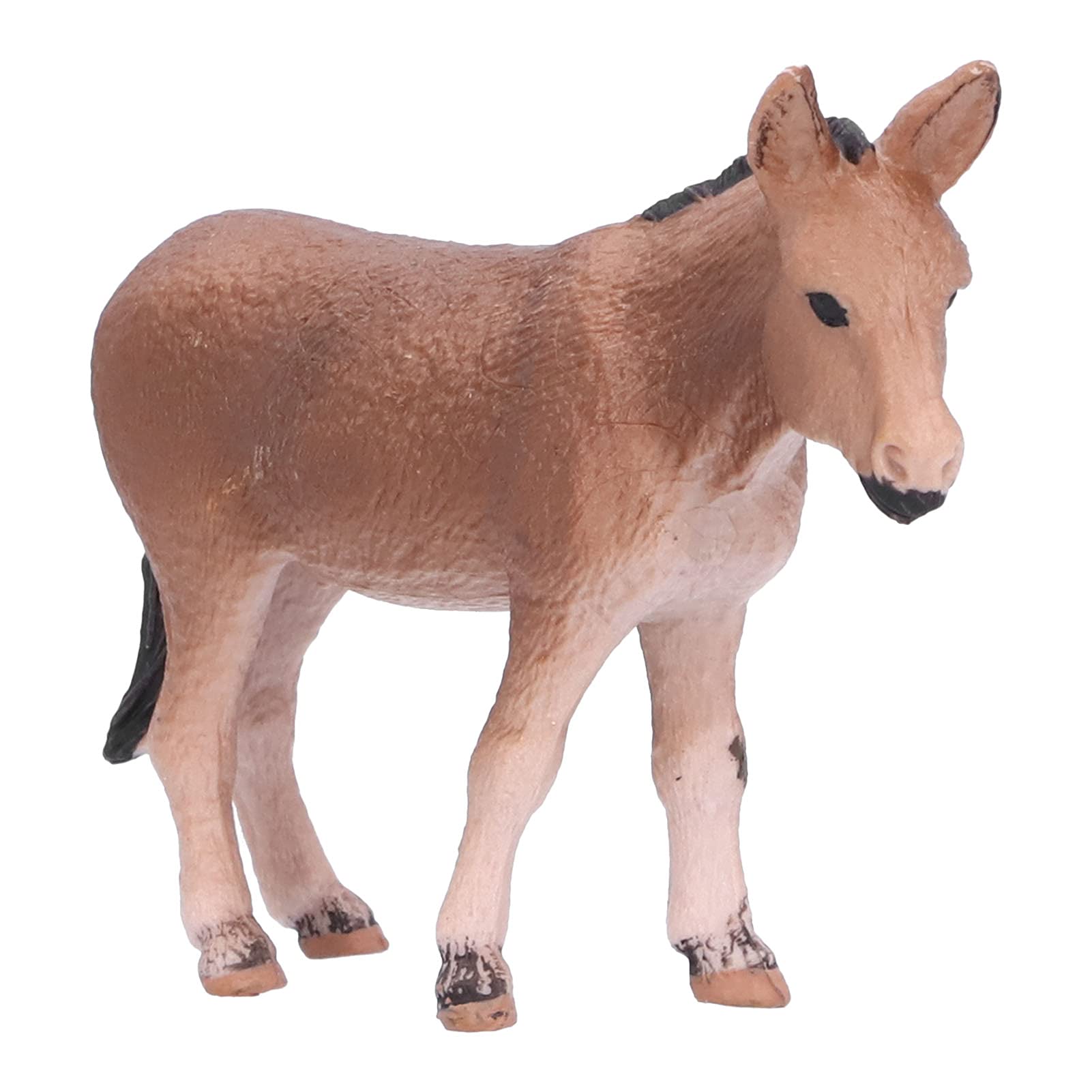 Agatige Realistic Donkey Figurine - Handcrafted Animal Toy for Kids, Photography Props & Office Desk Decor - Perfect for Farm-Themed Parties, Baby Showers & Home Decoration