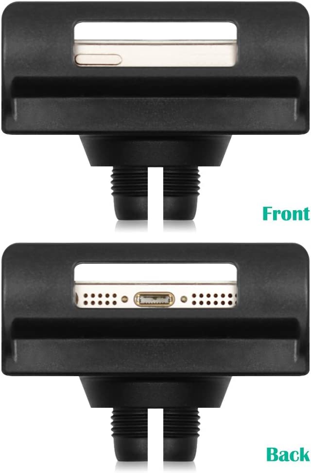 Adjustable Gooseneck Tablet Holder Stand for Phones & Tablets 4-11 Inches - Long Arm Bed Desk Mount for Reading, Watching Videos & Hands-Free Use (Black)