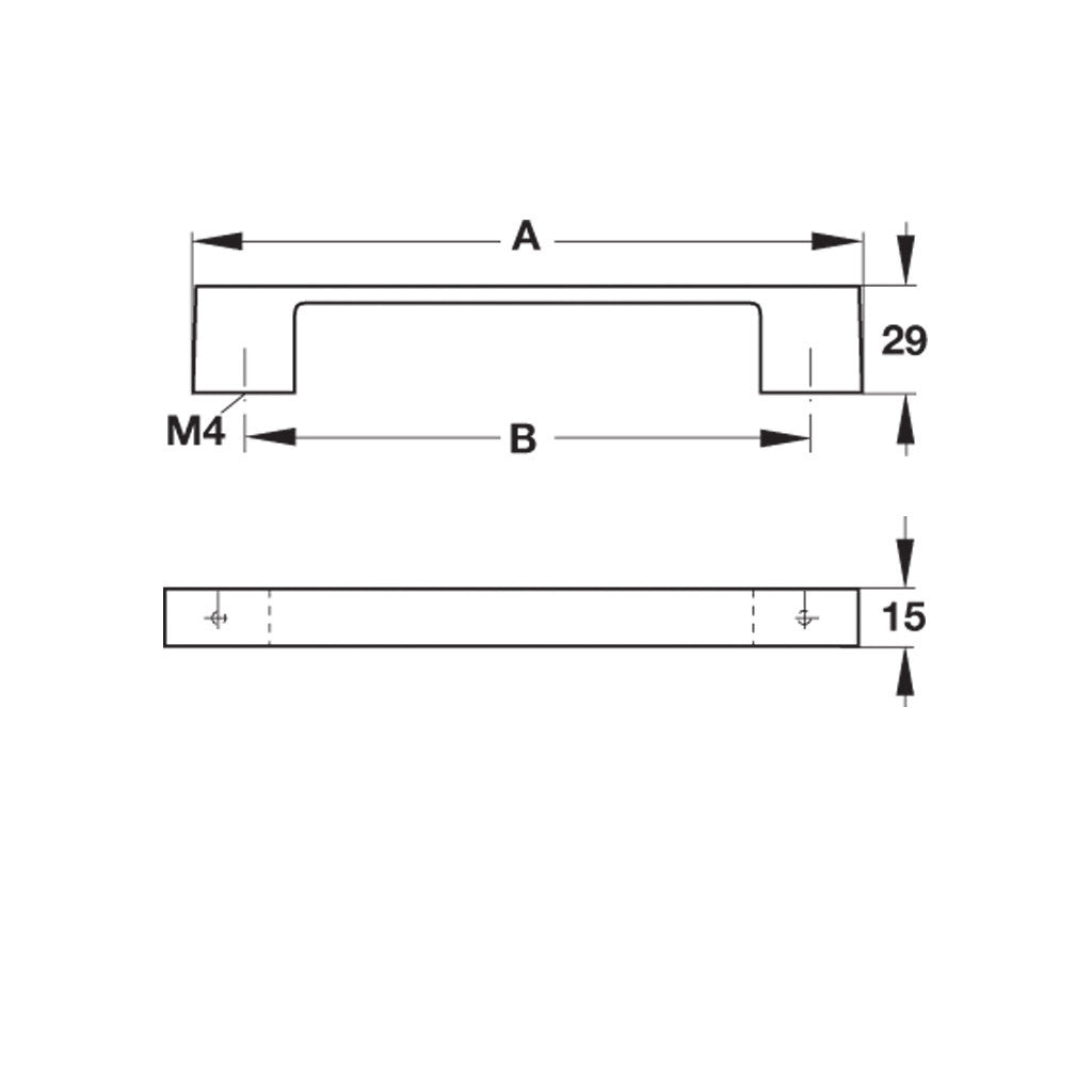 Modern Furniture Handles - Sleek Urban Design for Cabinets, Drawers & Wardrobes | Perfect for Home, Office & Commercial Spaces