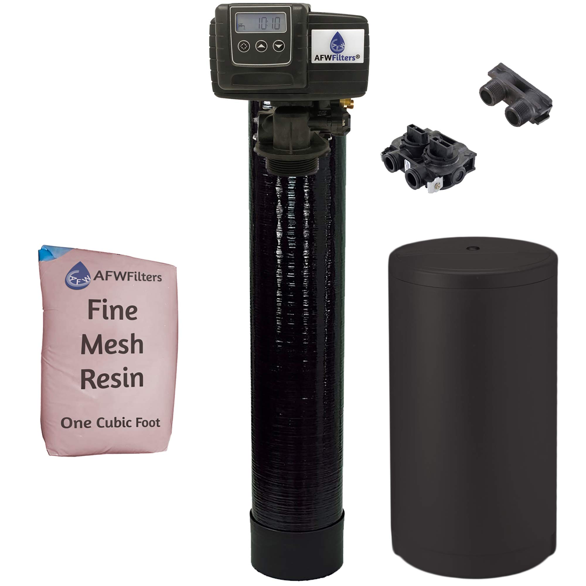 AFWFilters Iron Pro 2 Whole House Water Softener & Iron Filter System with Fleck 5600SXT Digital Metered Valve - 32,000 Grain Capacity for Clean, Soft Water | Perfect for Homes with Hard Water & Iron Contamination