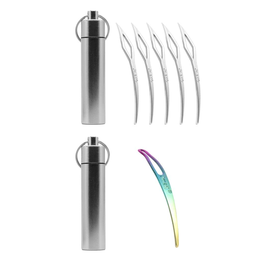 LOSA Professional Dreadlocks Crochet Needles Set - 5 Pack Interlocking Tools for Hair Braiding, Wig Making & Extensions | Perfect for Salon, DIY Hair Styling & Natural Hair Care