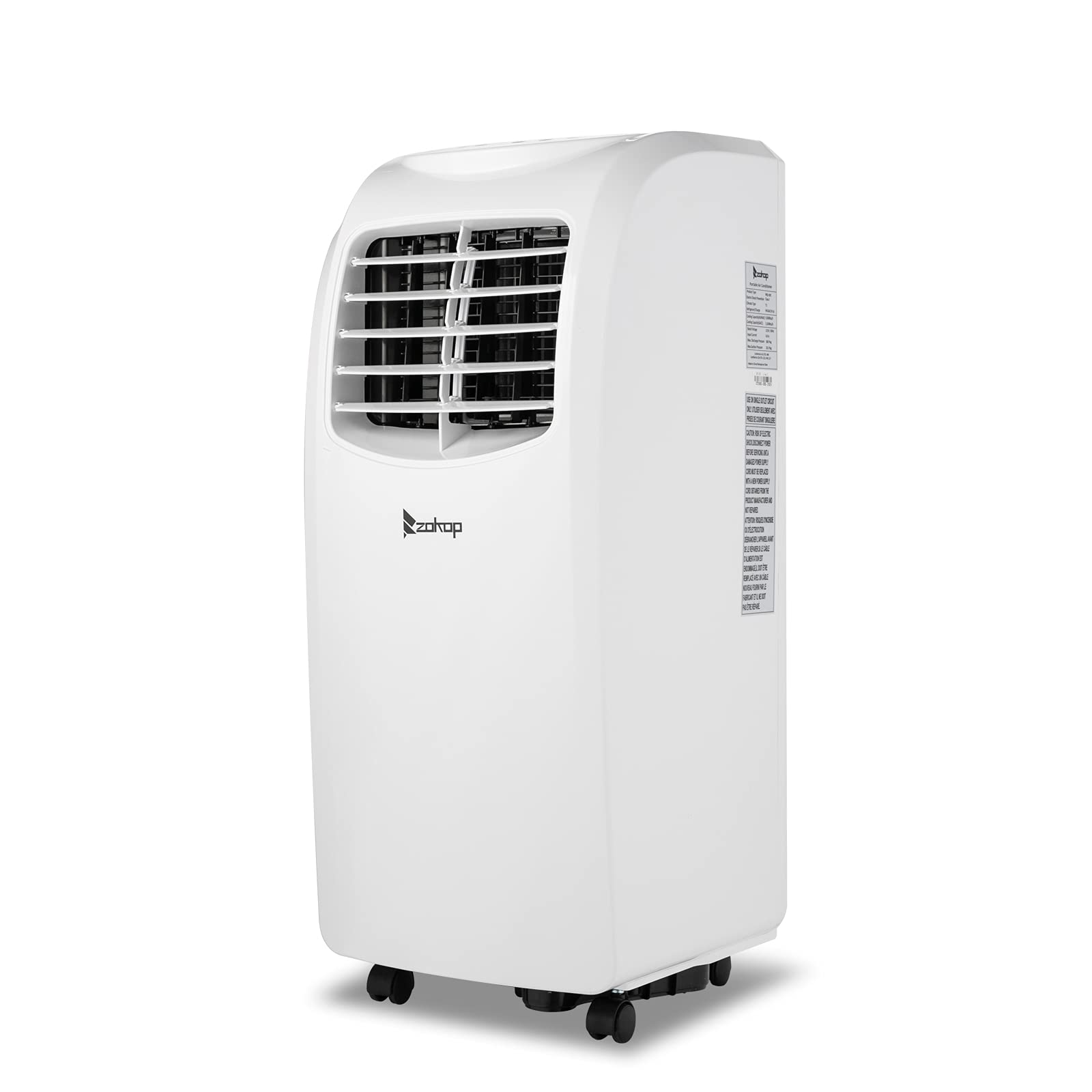 ROVSUN 8000 BTU Portable Air Conditioner with Dehumidifier & Fan - 3-in-1 Floor Standing AC Unit with Remote Control, Wheels & Window Kit - Perfect for Bedroom, Office & Small Spaces Cooling