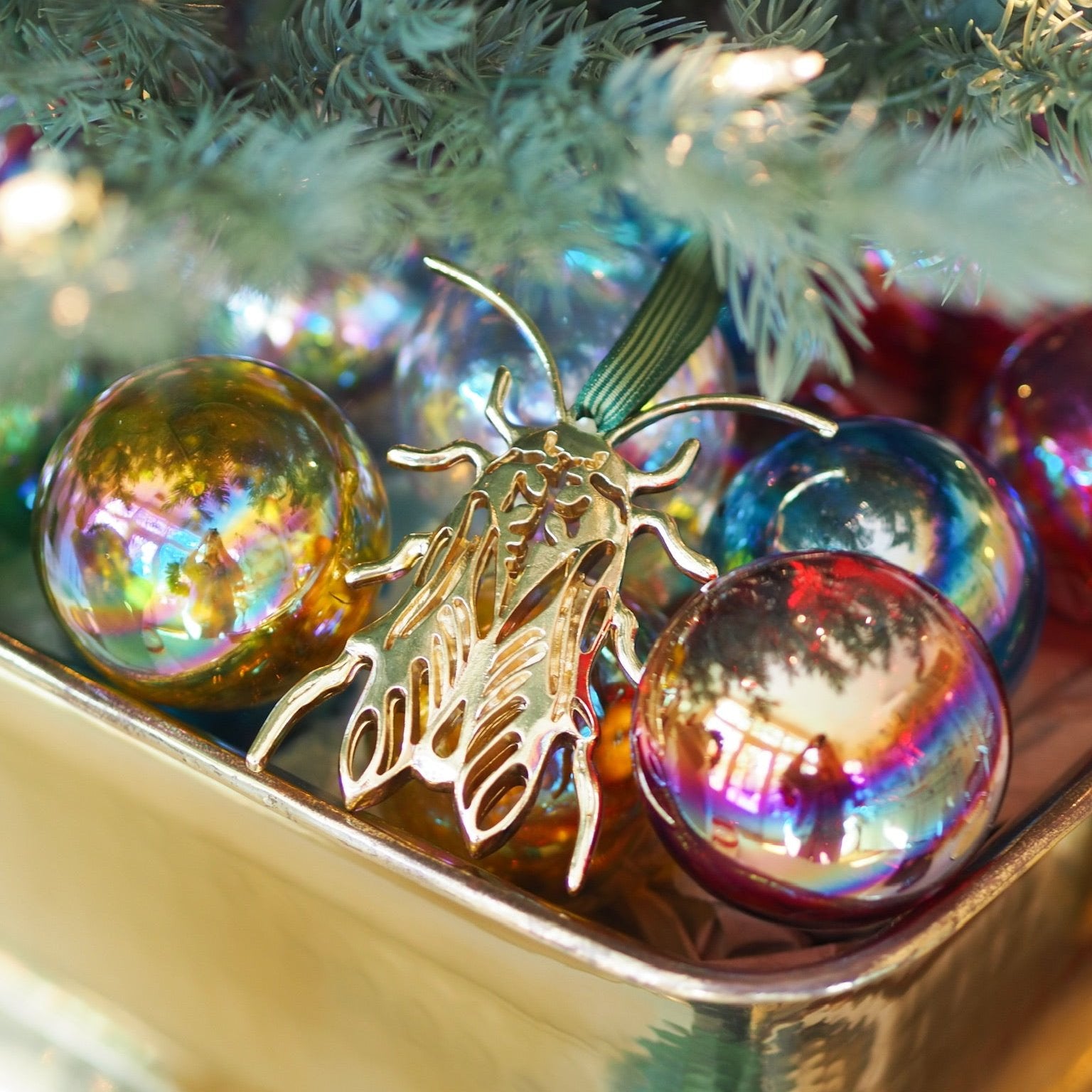 2024 Goldbug Collection Christmas Ornament - Handmade Holiday Tree Decorations for Xmas, Perfect for Home, Office & Gift Giving