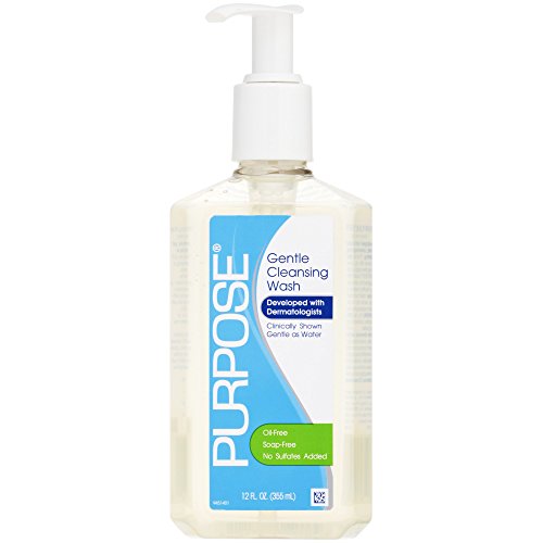 Purpose Gentle Cleansing Face Wash - 12 Oz Pump Bottle (2-Pack) | Fragrance-Free Daily Facial Cleanser for Sensitive Skin | Morning & Night Skincare Routine