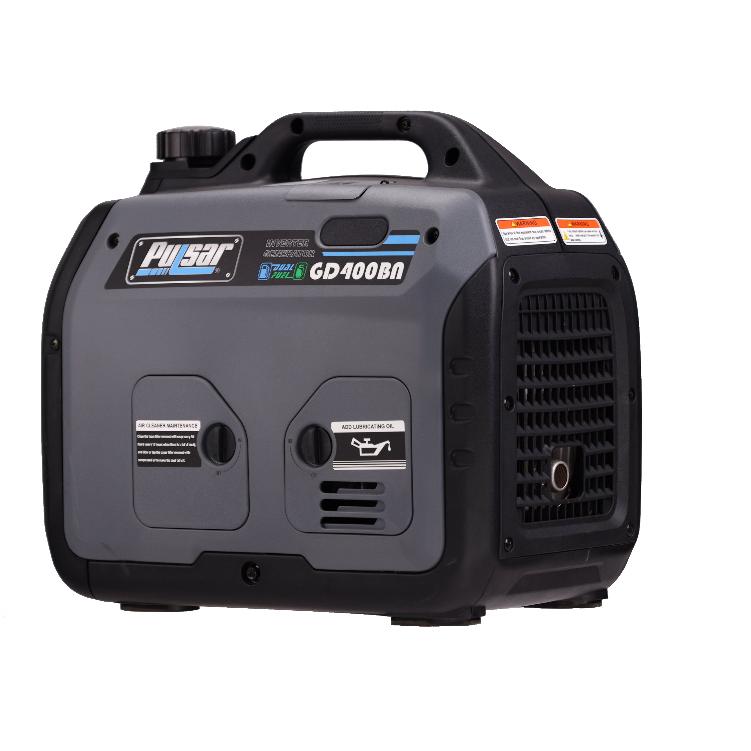 Pulsar 4000W Portable Super Quiet Dual Fuel Generator with Parallel Capability (GD400BN) - Ideal for Camping, RV Trips & Emergency Power Backup