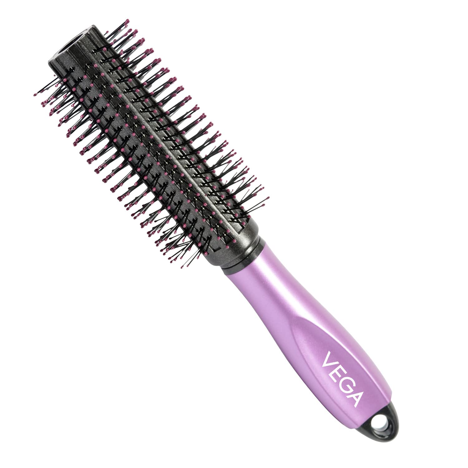 Vega Round Hair Brush with Detangling Comb - Best Volumizing & Styling Brush for Men & Women (E18-RB) - Perfect for Salon-Quality Blowouts & Everyday Hair Care