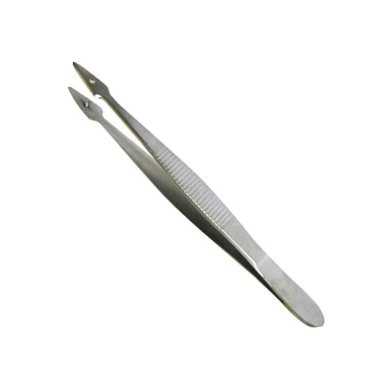 Premium 13cm Stainless Steel Fine Tip Forceps with Pin - Ideal for Jewelry Making, Crafting, and Precision Work