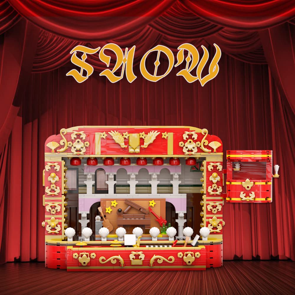 Sayotoo Small Figures House Building Kit - 1101-Piece Lego-Compatible Model Stand for Figurine Collection | DIY Display Theater for Lego 71035 (House Only, No Figures) | Perfect for Home Decoration, Gift Giving & Creative Play