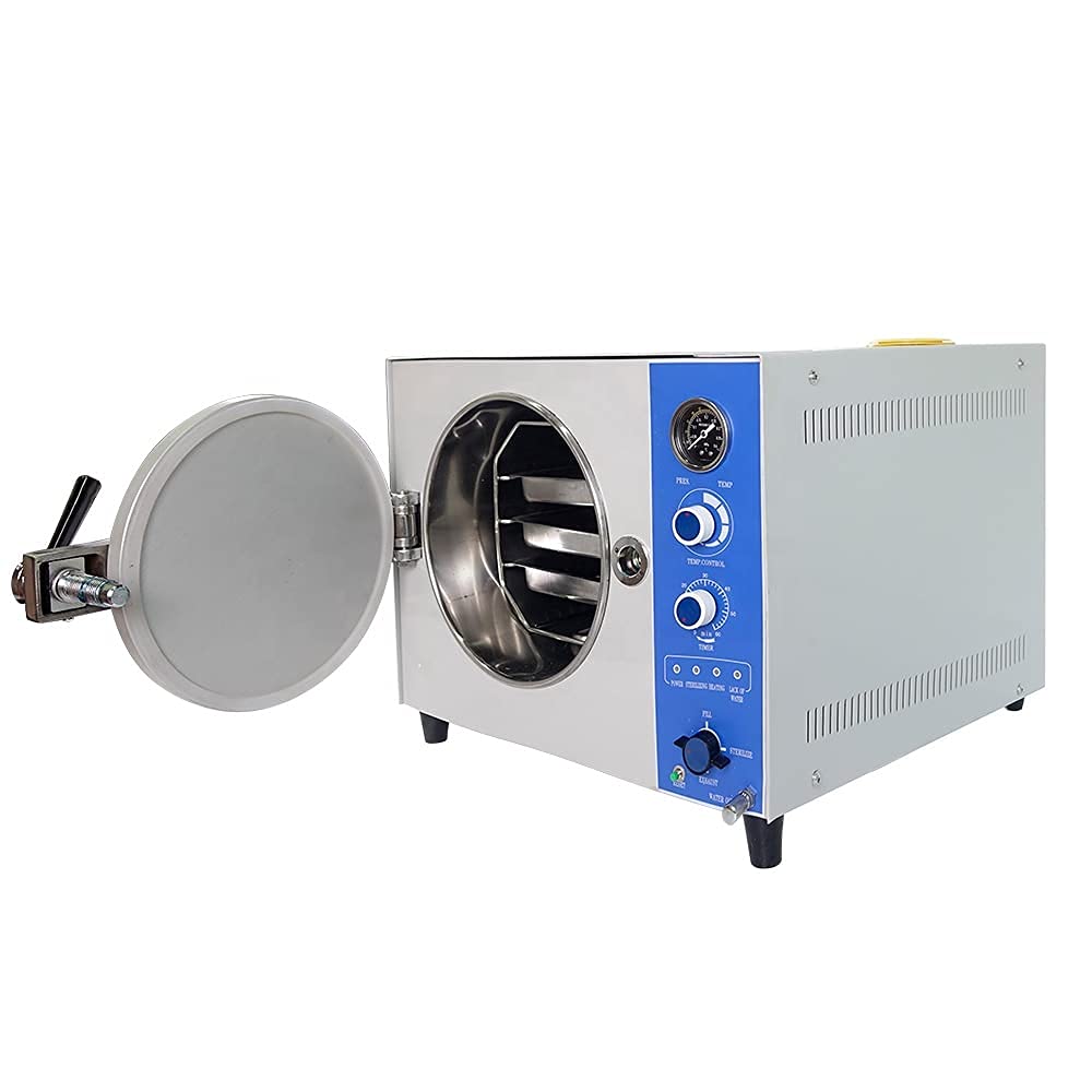 Superdental 20L Tabletop Steam Sterilizer Autoclave - Portable Dental Equipment for Clinics, Hospitals & Tattoo Studios - Fast Sterilization for Instruments, Tools & Medical Devices