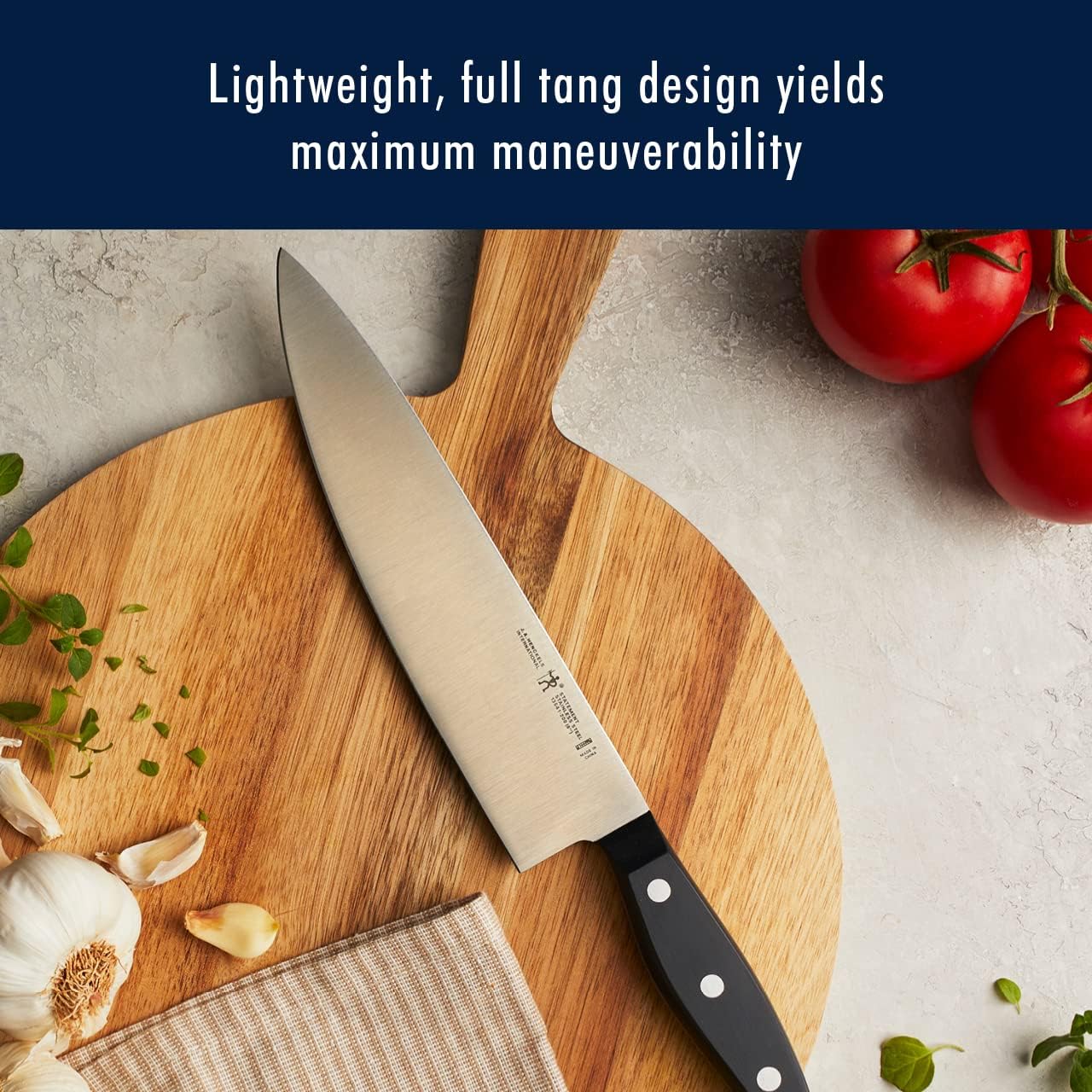 HENCKELS Premium 15-Piece Knife Set with Block - Razor-Sharp German Stainless Steel Knives - 100+ Years Craftsmanship - Lightweight & Durable - Dishwasher Safe - Perfect for Home Kitchen, Professional Chefs & Gift Giving