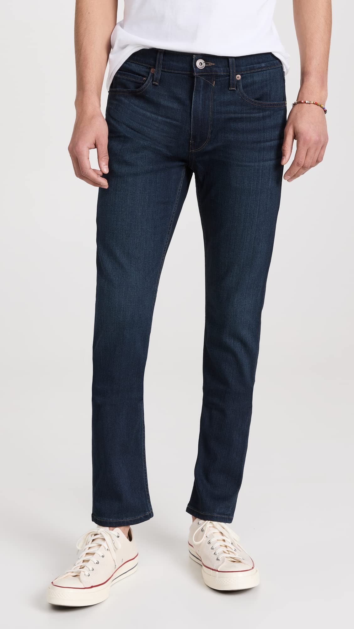 PAIGE Men's Lennox Russ Slim Fit Stretch Denim Jeans - Comfortable Straight Leg Pants for Casual Wear & Office Style