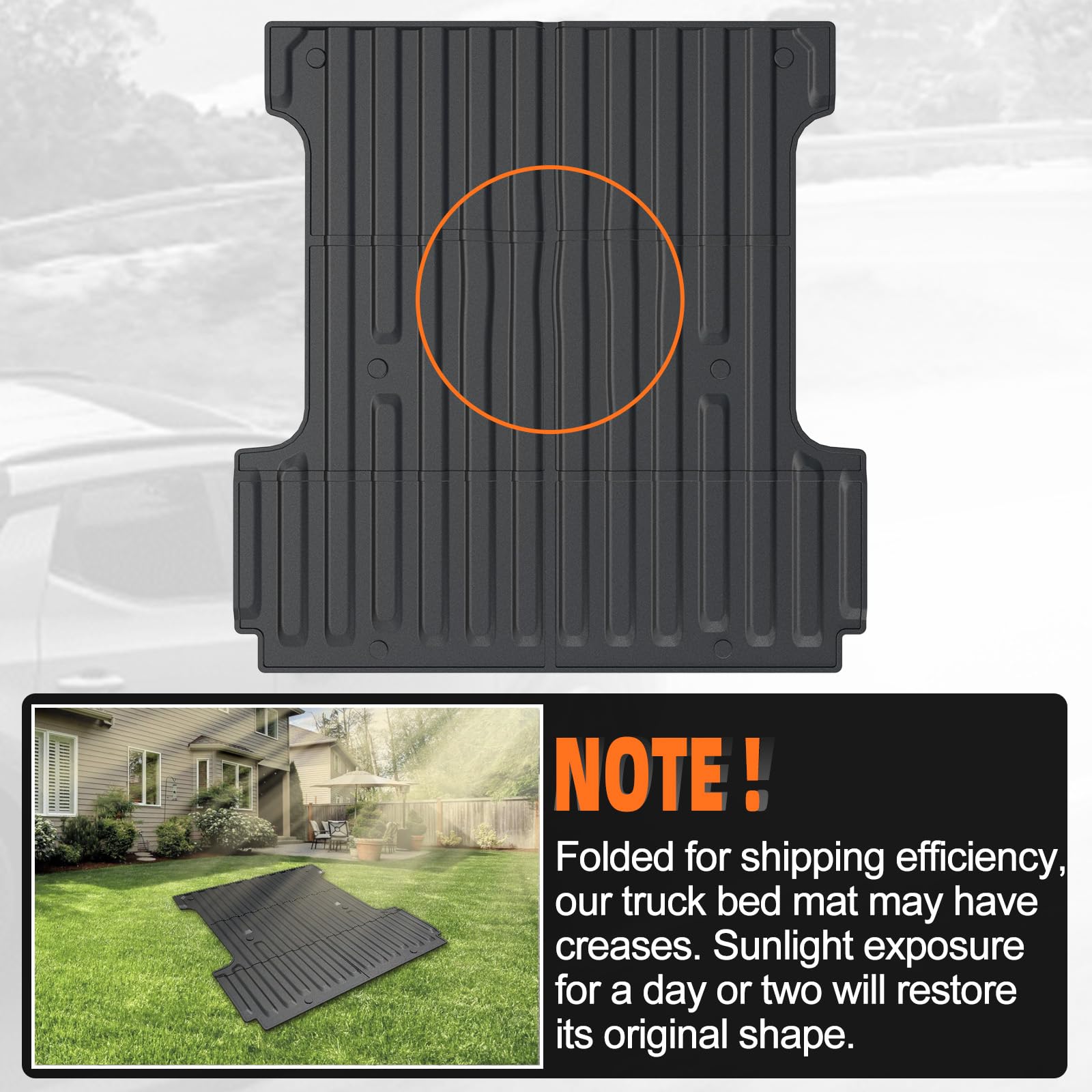 **Durable All-Weather TPE Bed Mat for 2015-2024 Ford F-150 SuperCrew 5.5FT Truck | Heavy-Duty Protection & Non-Slip Surface | Perfect for Hauling, Camping & Off-Road Adventures**