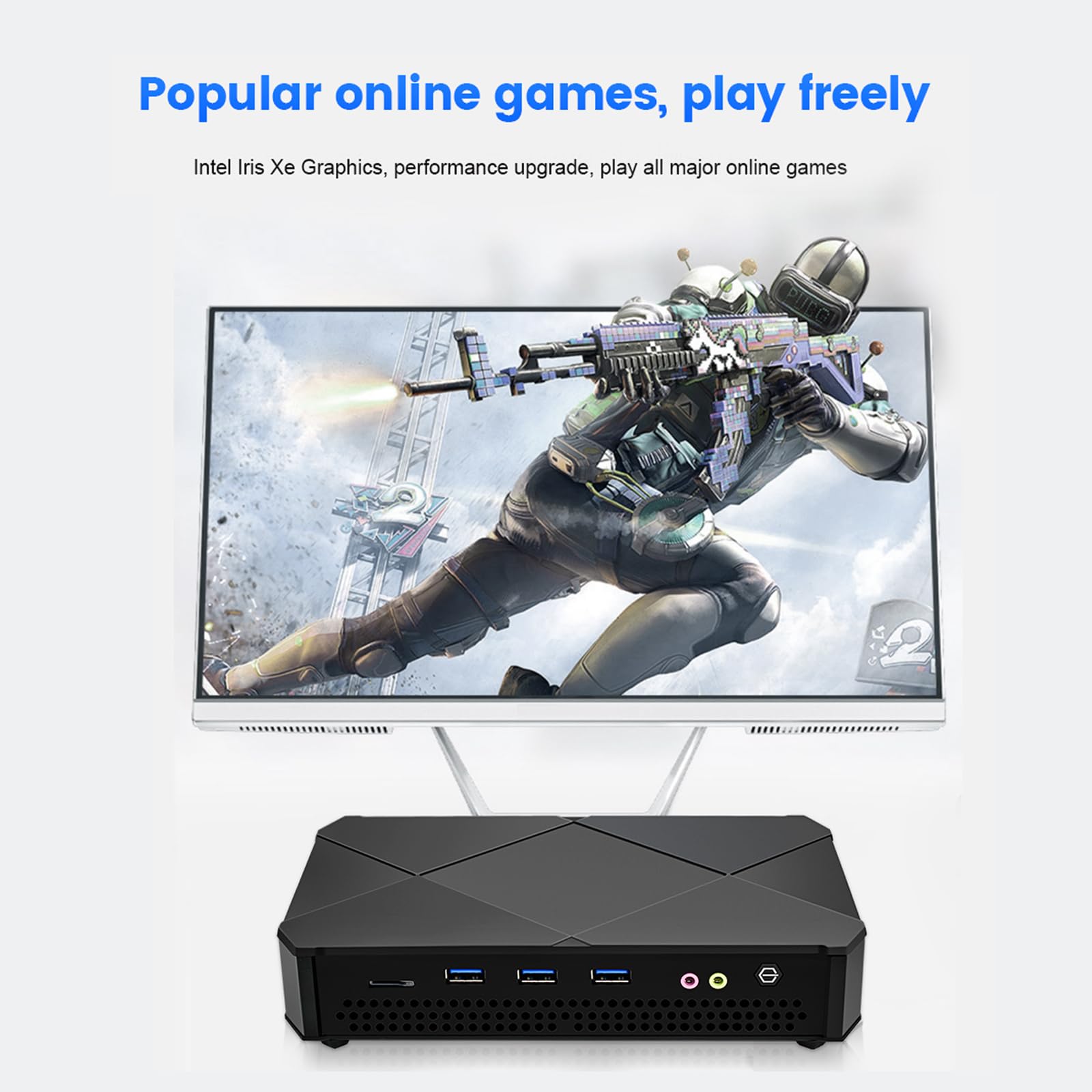 Tuofudun Mini PC Ryzen 7 5800H 8-Core Barebone System for Home Office