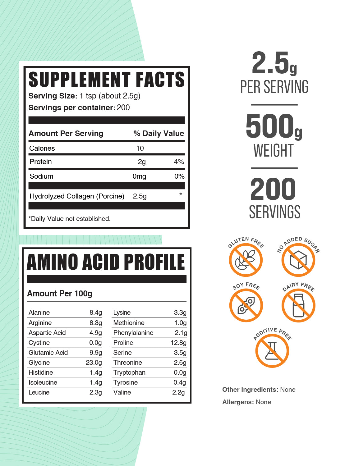 Premium Hydrolyzed Collagen Powder (Porcine) for Skin, Hair & Joint Support - Pure Protein Supplement for Anti-Aging, Beauty & Wellness - Perfect for Smoothies, Coffee & Baking Recipes