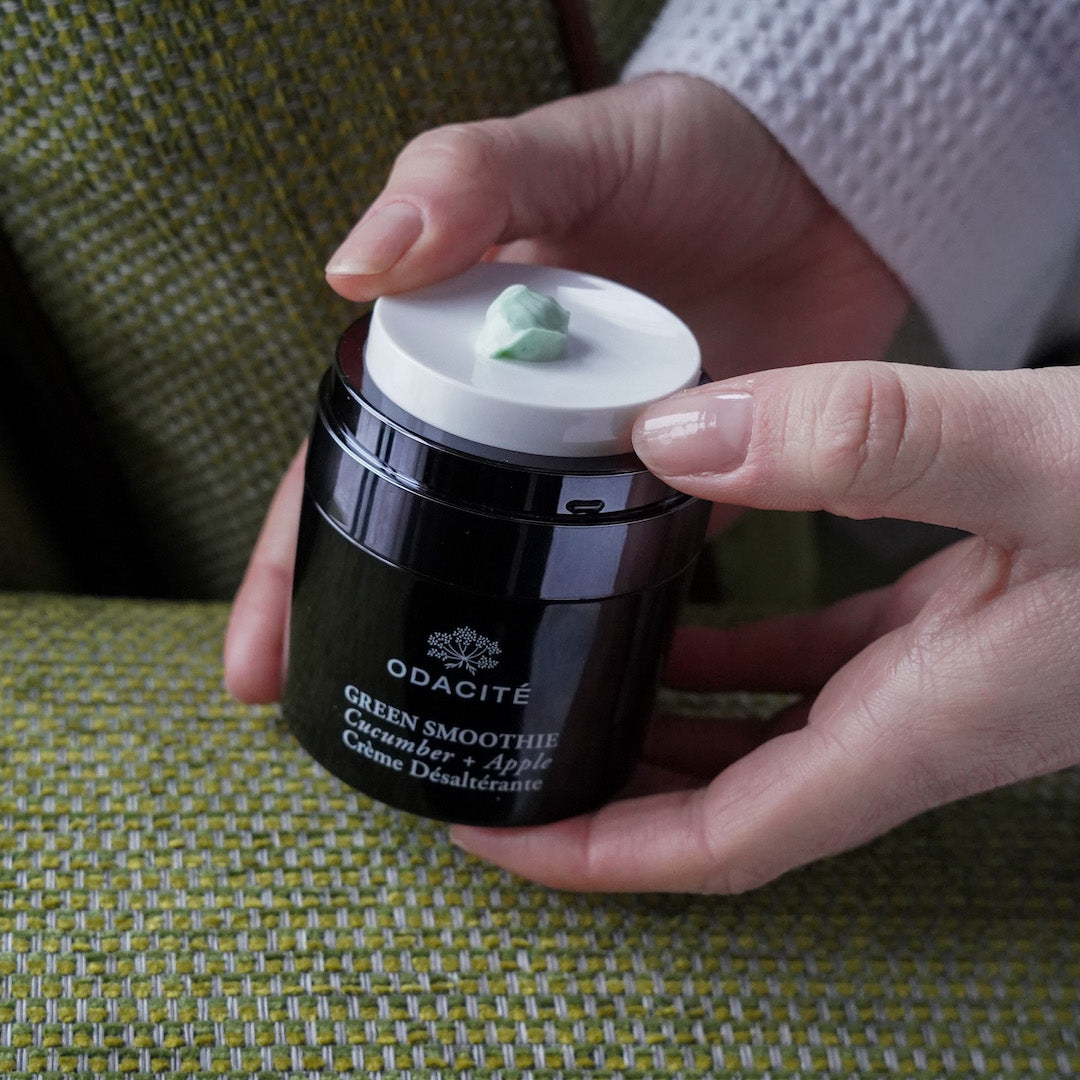 Organic Green Smoothie Hydrating Face Cream - Vegan, Cruelty-Free Skincare for Dry & Sensitive Skin | Perfect for Morning Routine & Post-Workout Refreshment
