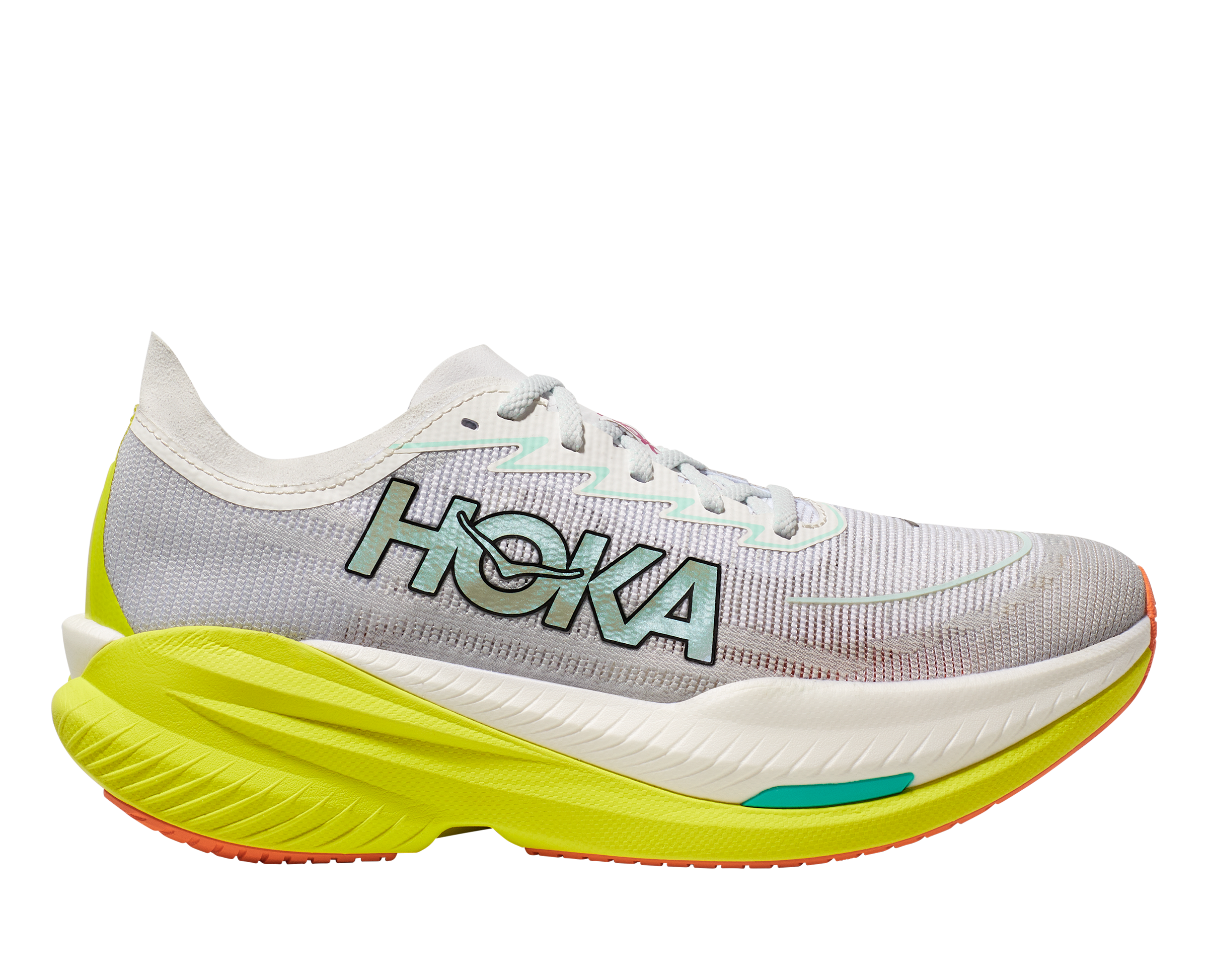 Men's Mach X 2 Running Shoes - Lightweight Frost/Citrus Color for Jogging & Training - Perfect for Road Running, Gym Workouts & Outdoor Activities