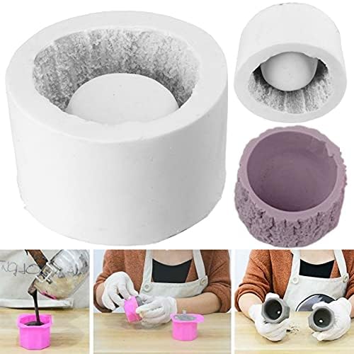 Epoxy Resin Concrete Succulent Planter Mold - Tree Stump Flower Pot Silicone Mold for DIY Cement Clay Candle Holder | Perfect for Home Garden Decor, Wedding Centerpieces & Handmade Gifts