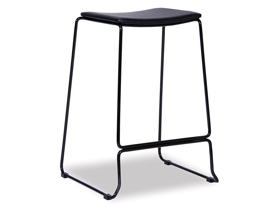 Ardent Adjustable Stool with Cushion - Heavy Duty Steel Frame Bar Stool for Kitchen, Garage, Workshop & Home Office