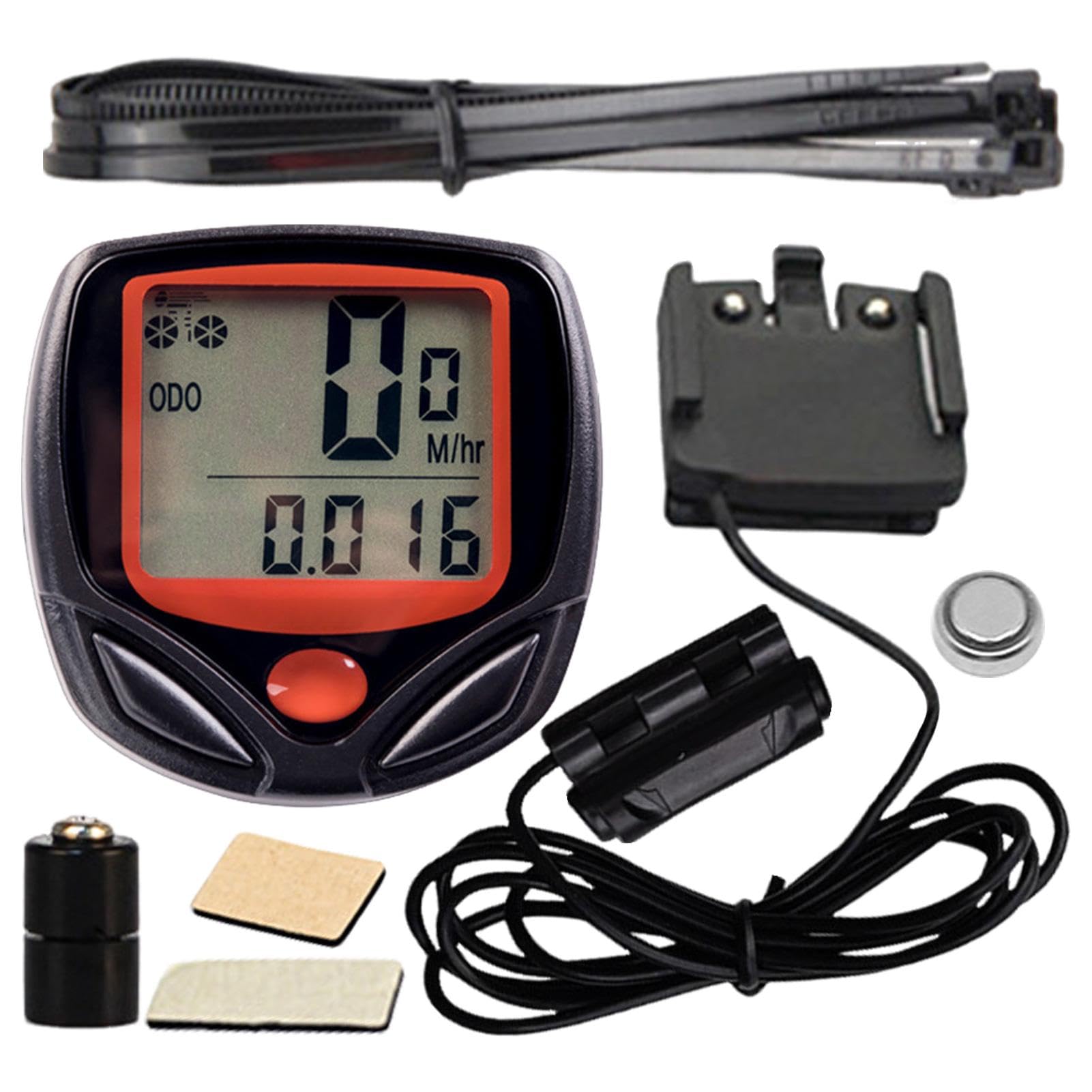 Waterproof Wired Bike Speedometer - LCD Odometer for Cycling & Scooters | Track Mileage & Speed