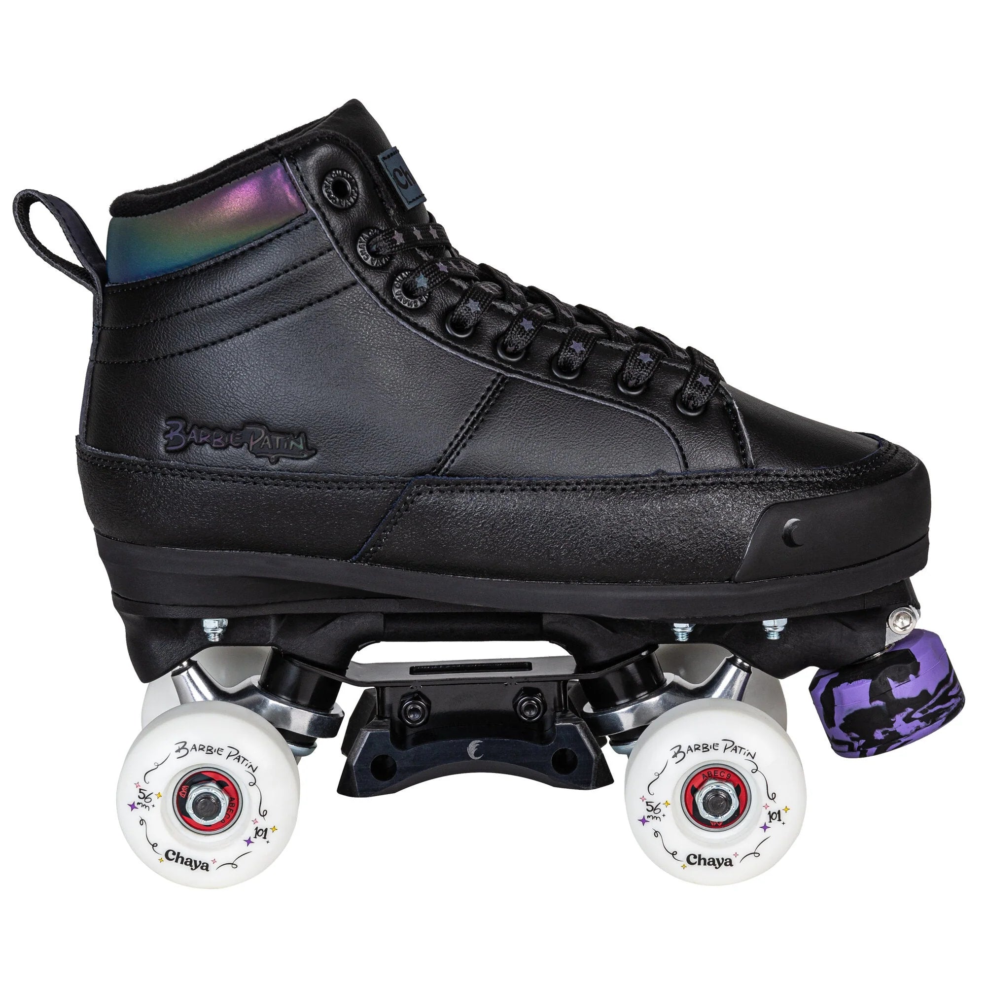 Chaya Kismet Black Roller Skates - Premium Quad Skates for Women & Adults - Perfect for Indoor & Outdoor Roller Skating, Rink, Park, and Fitness