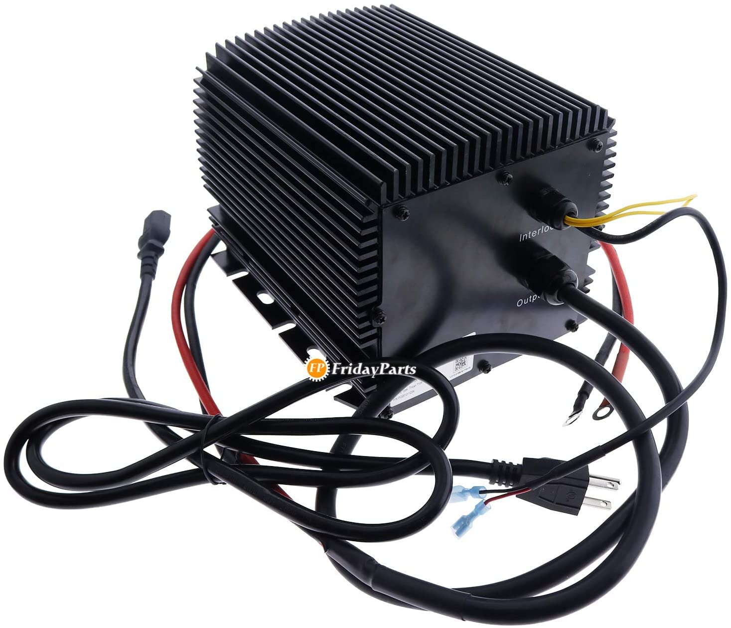 FridayParts 24V 25A Fast Battery Charger 0400220 - Compatible with JLG Lifts, Scissor Lifts, Boom Lifts - Perfect for Construction Sites & Warehouse Equipment Maintenance