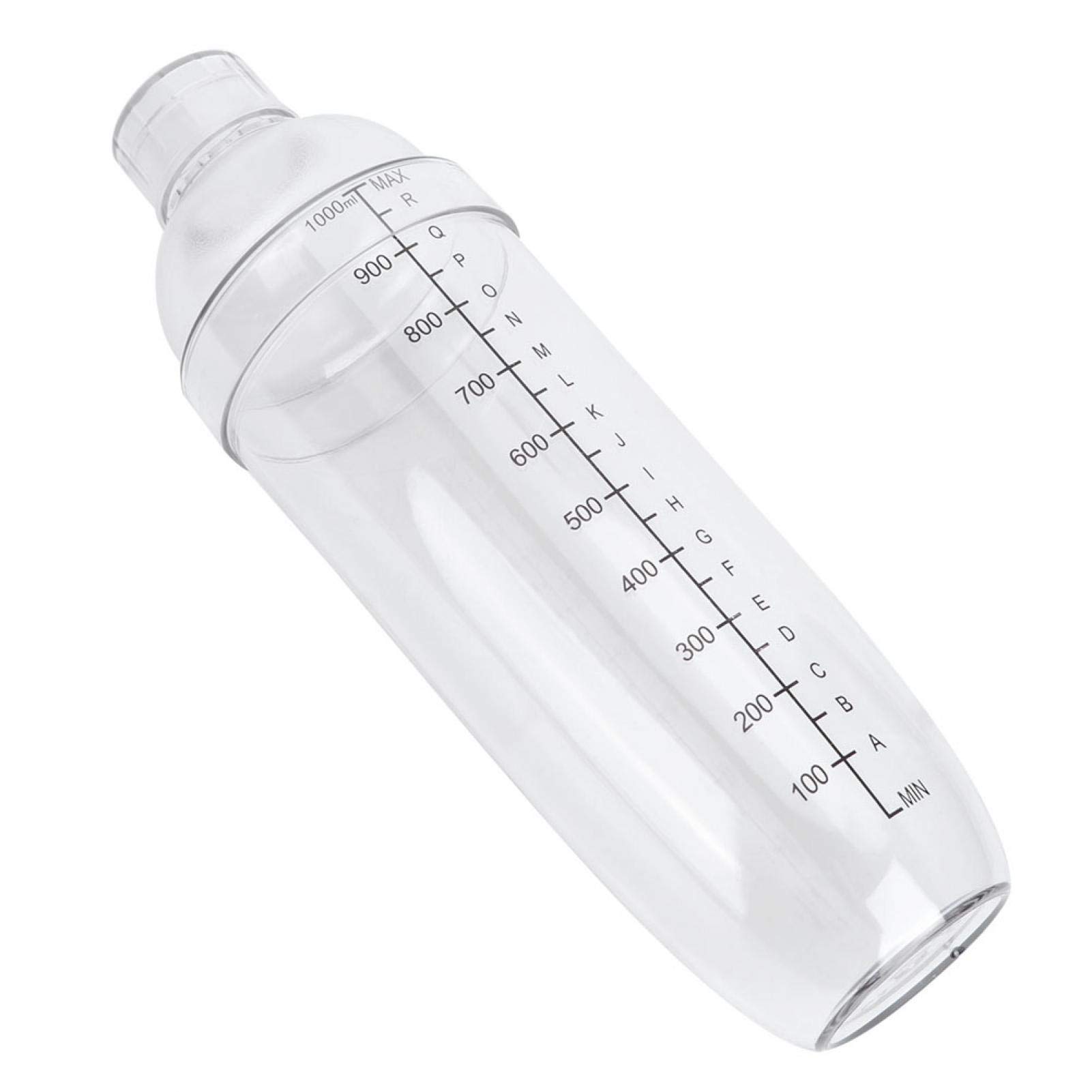 700ml Plastic Shaker Cup with Scale - Multi-Purpose Mixing Bottle for Protein Shakes, Cocktails, Juice & Wine - Perfect for Home, Gym & Travel