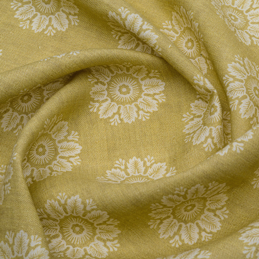Premium Linen & Pyrus Green Fabric Samples - High-Quality Textile Swatches for Upholstery, Drapes & DIY Projects