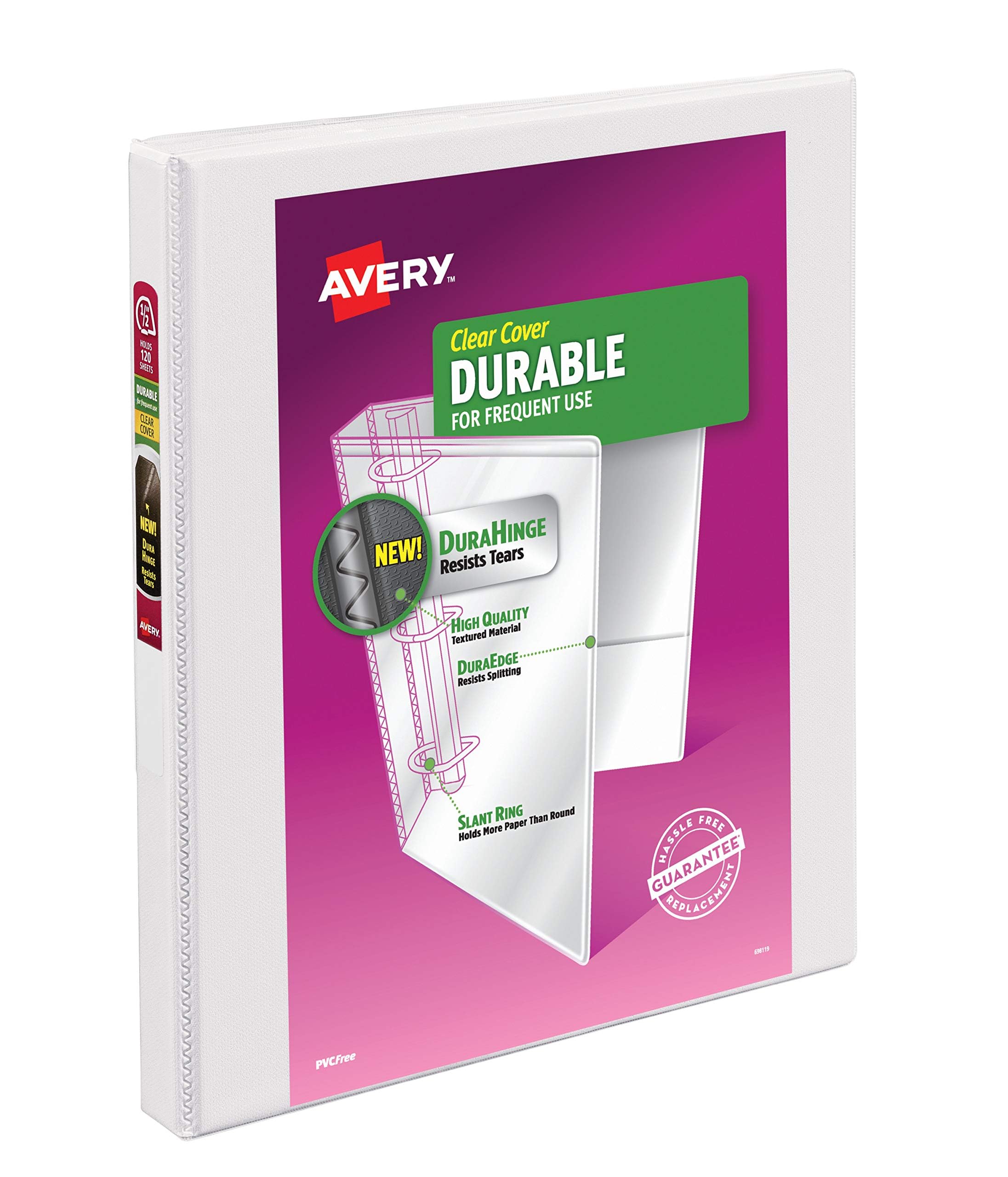 Avery Durable View 3 Ring Binder - 0.5