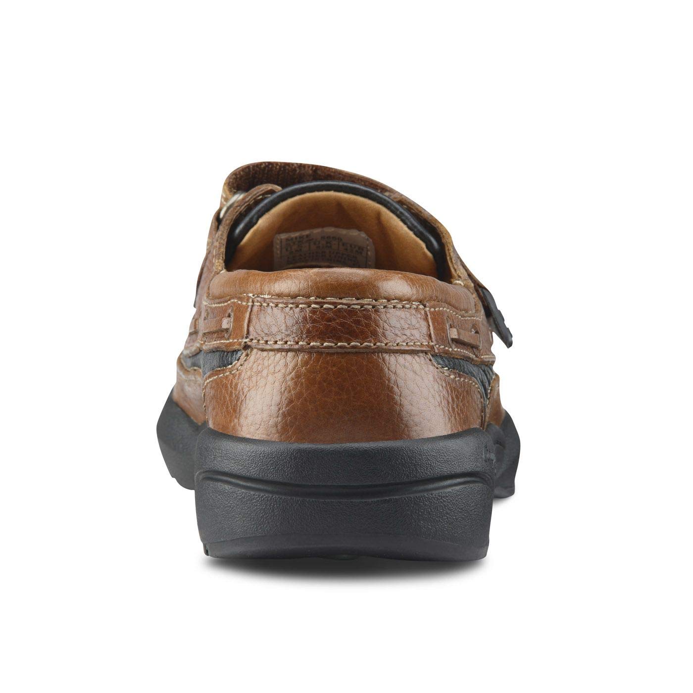 Dr. Comfort Mike Men's Therapeutic Diabetic Extra Depth Shoes - Chestnut/Black - Comfortable Walking Shoes for Diabetics with Swollen Feet - Perfect for Daily Wear, Work & Outdoor Activities