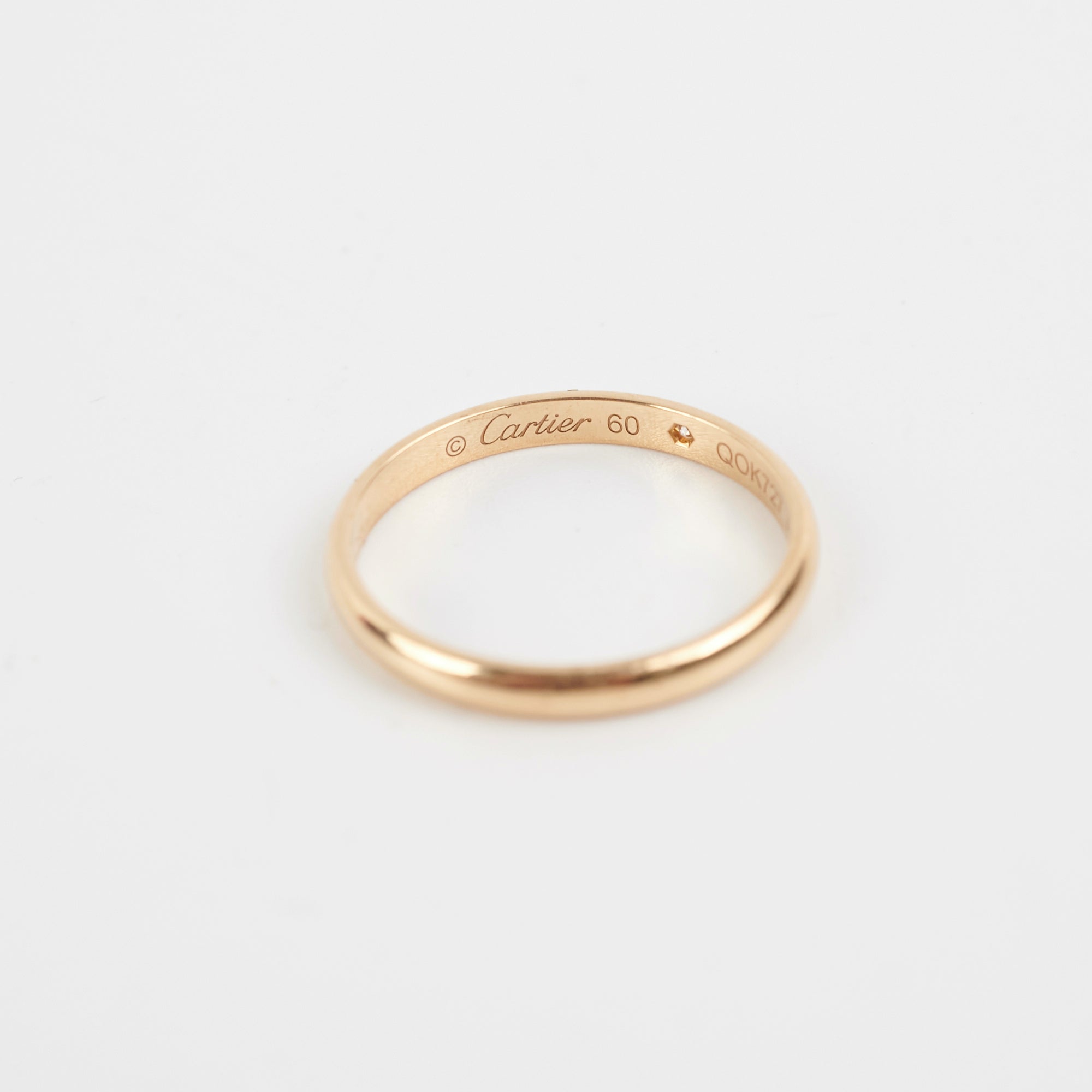 Cartier 1895 Wedding Band Ring - 18K White Gold Size 60 (US 10) for Men & Women - Luxury Wedding & Engagement Ring for Couples, Anniversaries & Special Occasions