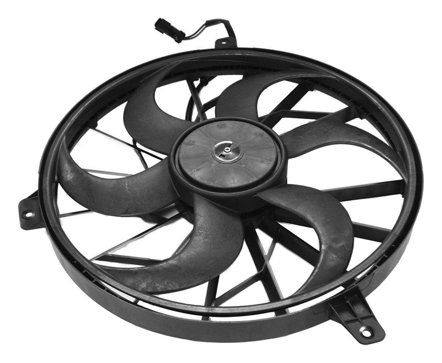 Crown Automotive 52079528AB Cooling Fan Module - Replacement Radiator Cooling Fan for Dodge Chrysler Jeep - Perfect for Engine Overheating Prevention & Summer Driving