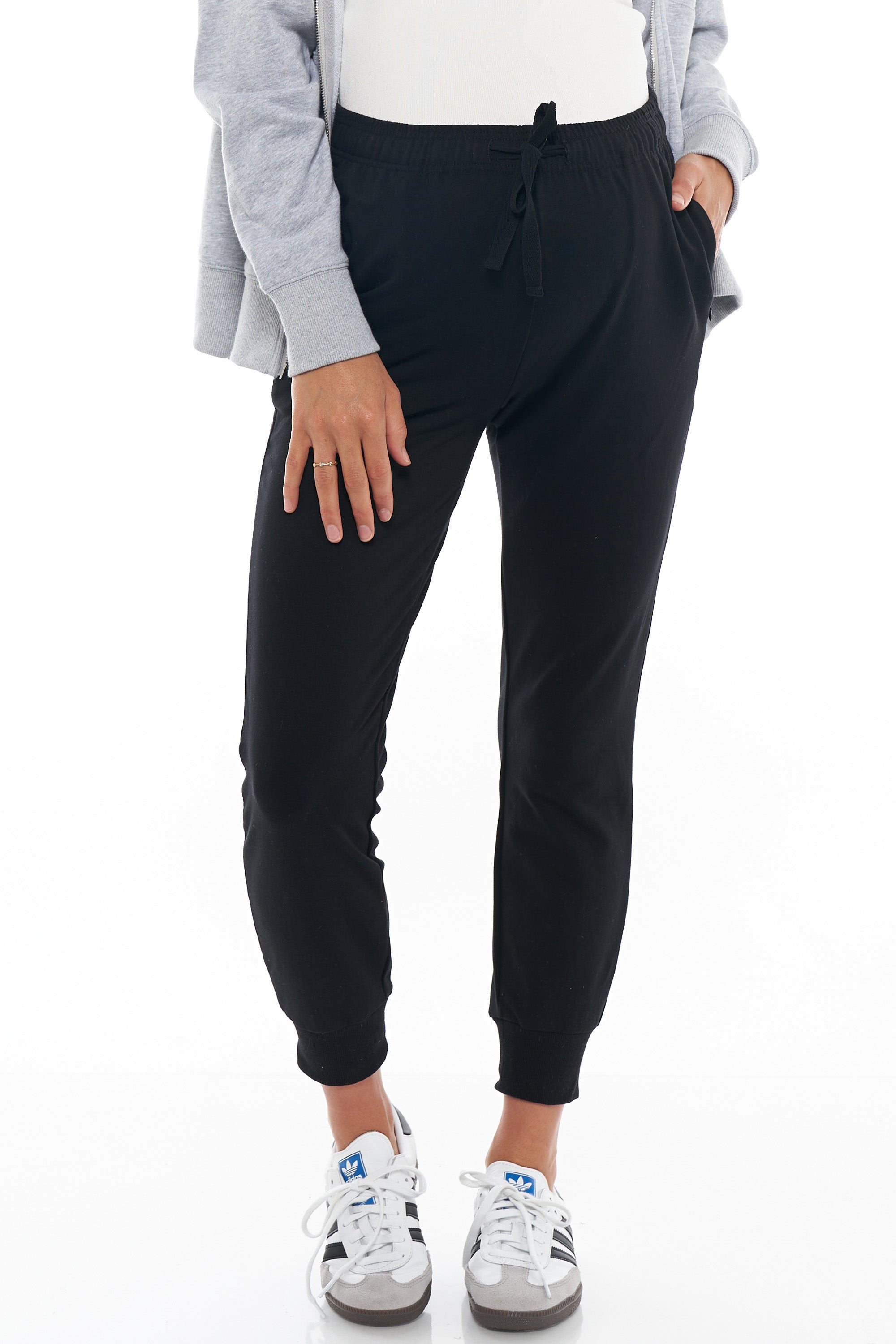 Stand Still Slim Jogger Pants for Women - High Waisted Yoga Pants with Pockets - Comfortable Workout Leggings for Running, Gym & Lounge Wear