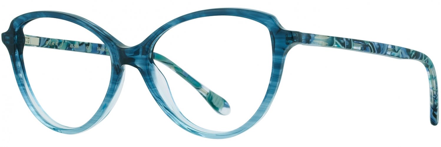 Alan J AJ504 Stylish Eyeglasses for Men & Women - Trendy Frames for Reading, Driving & Everyday Use