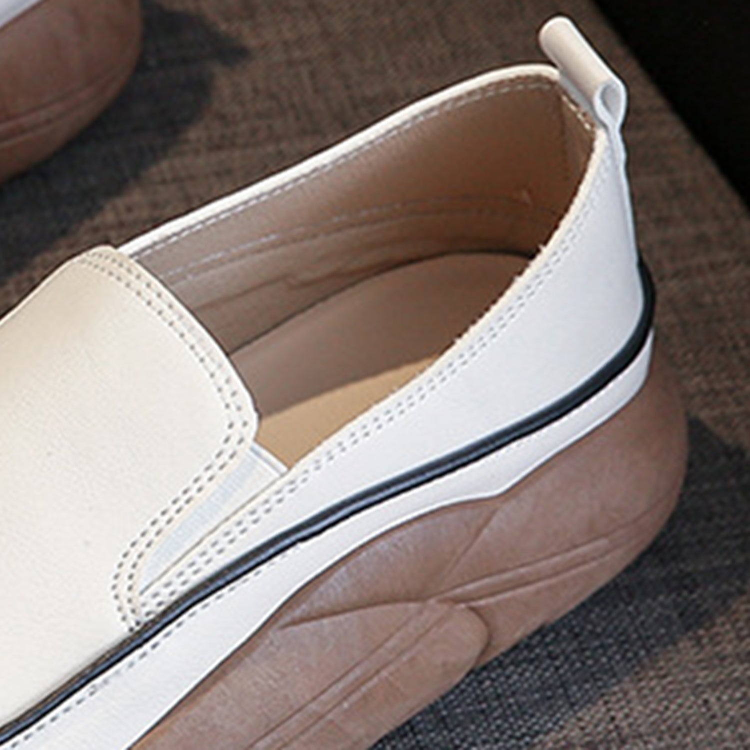 Chunky Slip On Shoes for Women - Comfortable Platform Loafers with Memory Foam - Casual & Fashion Sneakers for Walking, Work, and Everyday Wear