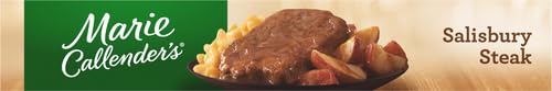 Marie Callender's Salisbury Steak with Roasted Potatoes - 14 oz Frozen Dinner | Easy Microwave Meal for Busy Weeknights & Family Dinners