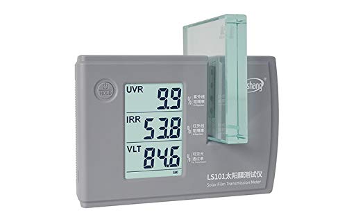 Professional LS101 Window Tint Meter - Solar Film Transmission Tester for UV, IR & VLT Measurement | Accurate UVR, IRR & Visible Light Testing for Car, Home & Office Window Tinting