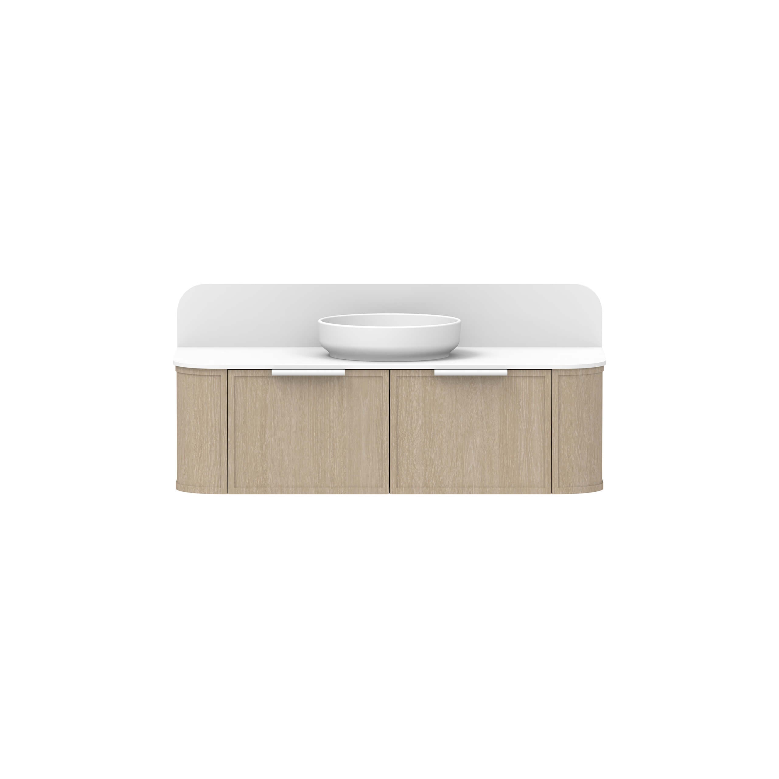 ADP Flo All Drawer Slim Wall-Mounted Vanity with Durasein Solid Surface - Modern Bathroom Storage Solution for Small Spaces