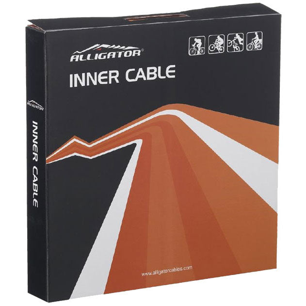 Galvanized Alligator Brake Cable for Mountain Bikes - 100-Pack | Durable Brake Wire for MTB, BMX, and Off-Road Cycling | Perfect for Trail Riding, Downhill, and Commuting