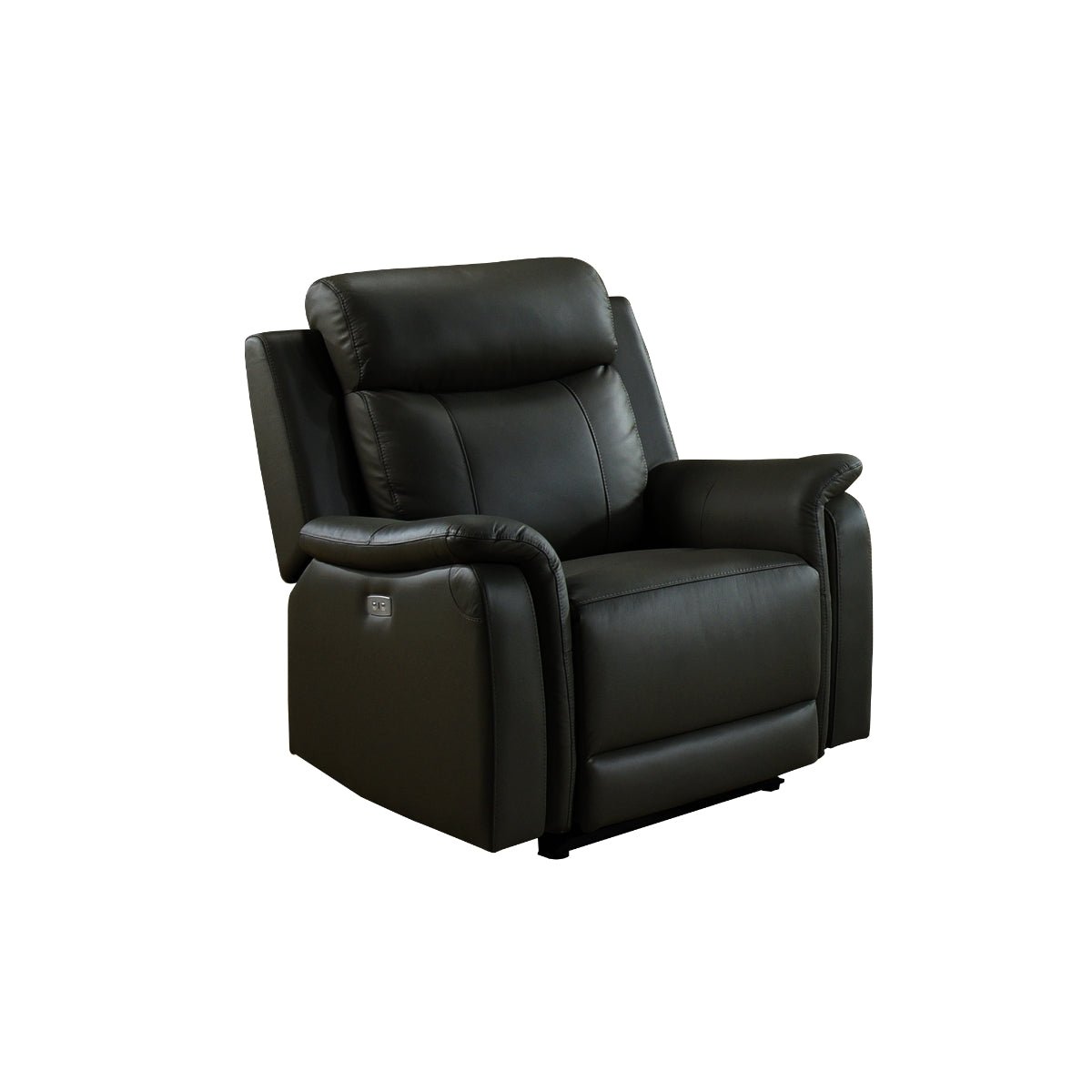 Premium Cyrus Black Power Glider Recliner Chair - Electric Lift Massage with USB Ports - Modern Comfort for Living Room, Home Theater & Nursery (Black)