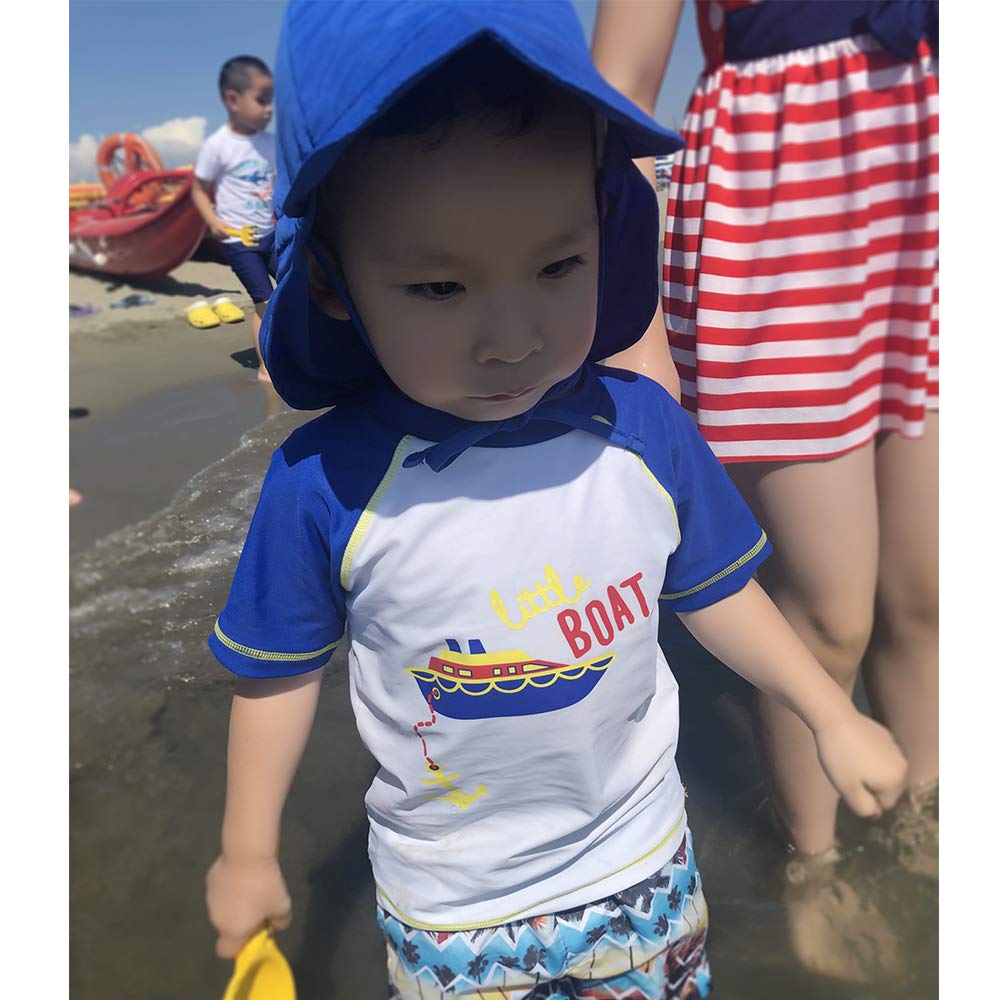 Baby Boys & Girls Sun Hat with UPF 50+ Protection - Adjustable Toddler Summer Beach Hat with Wide Brim for Outdoor Play, Pool, and Park Adventures
