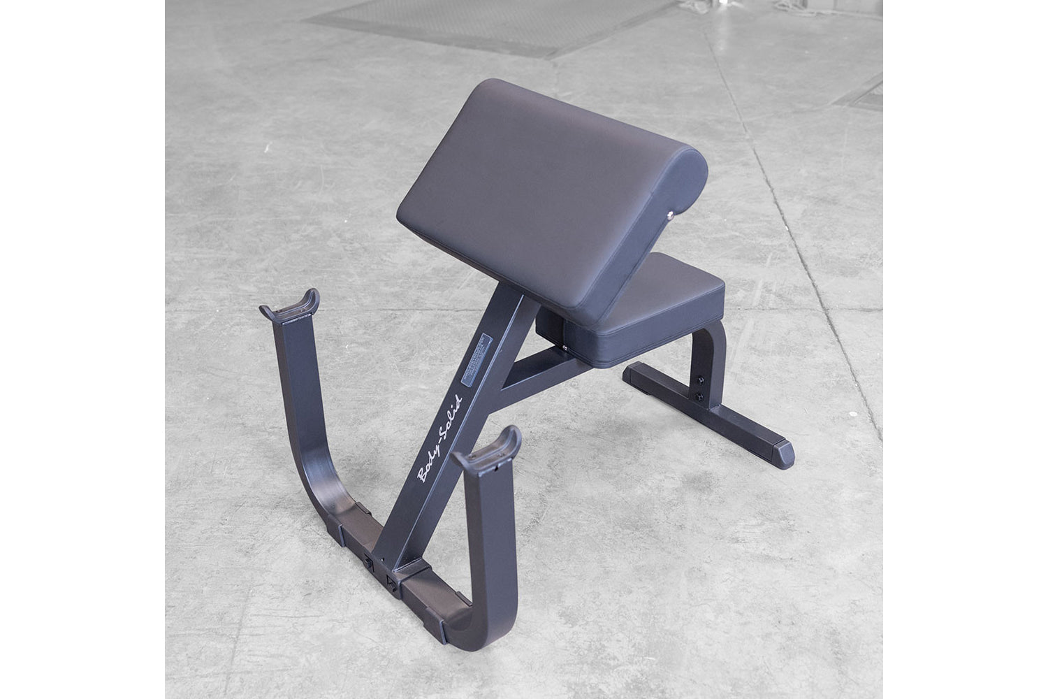 Body Solid GPCB329 Preacher Curl Bench for Biceps Workout - Home Gym & Commercial Use Strength Training Equipment