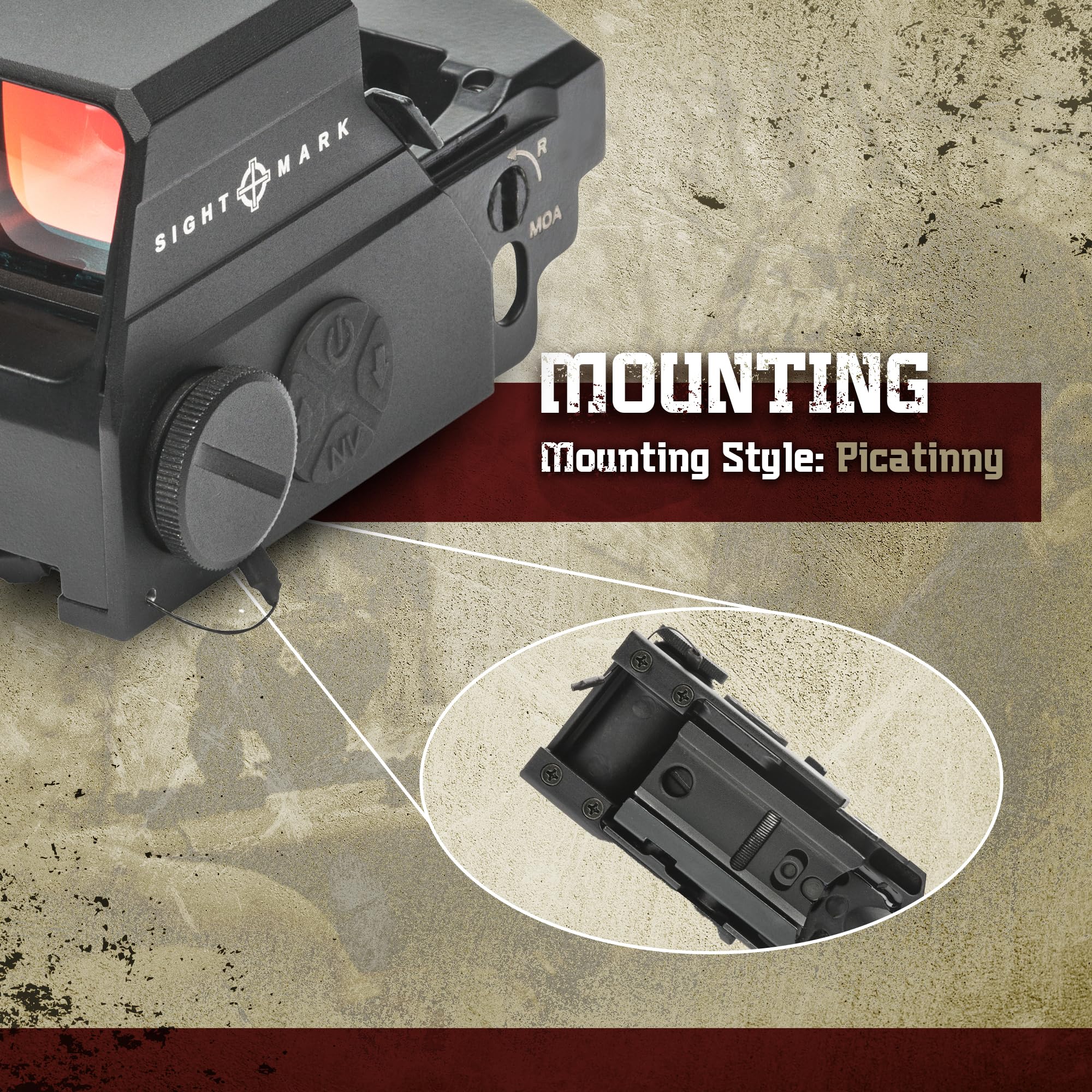 Sightmark Ultra Shot M-Spec Reflex Sight - Red Dot Sight for Rifles & Shotguns | Quick Target Acquisition | Hunting, Shooting Range & Tactical Use