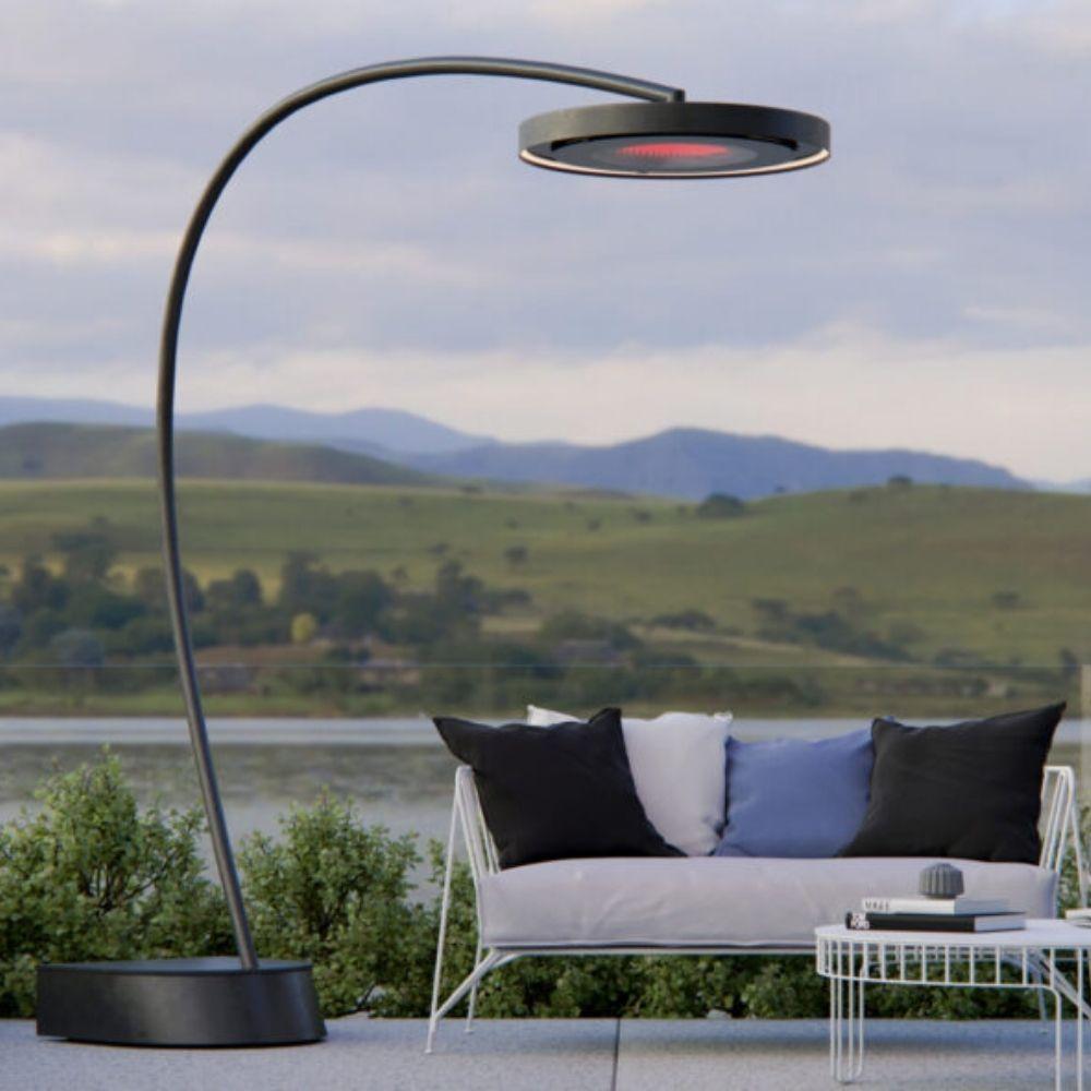 Bromic Eclipse Smart Heat 2900W Portable Outdoor Electric Patio Heater with Adjustable Dimmer - Perfect for Backyard, Deck, Restaurant & Garden Use (Model BH0820001)