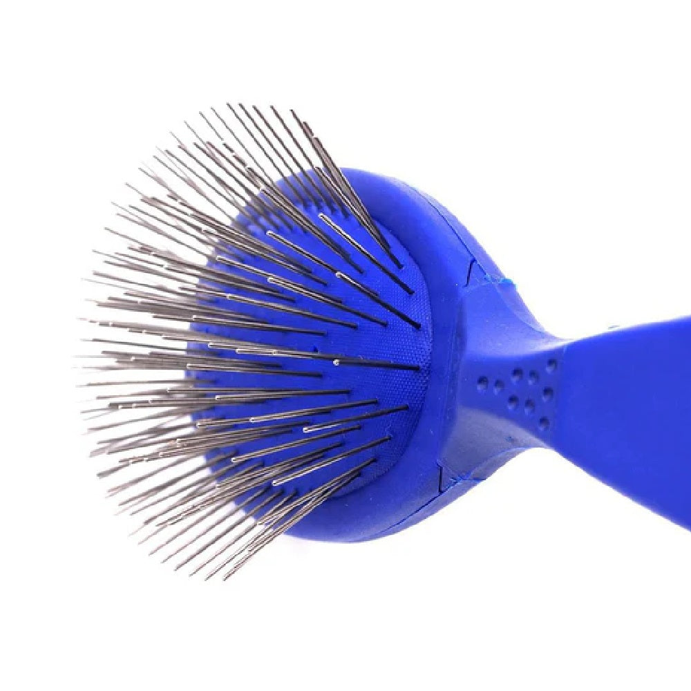 Professional Long Metal Pin Hair Brush for Detangling & Styling - Perfect for Thick, Curly, and Long Hair - Salon Quality at Home