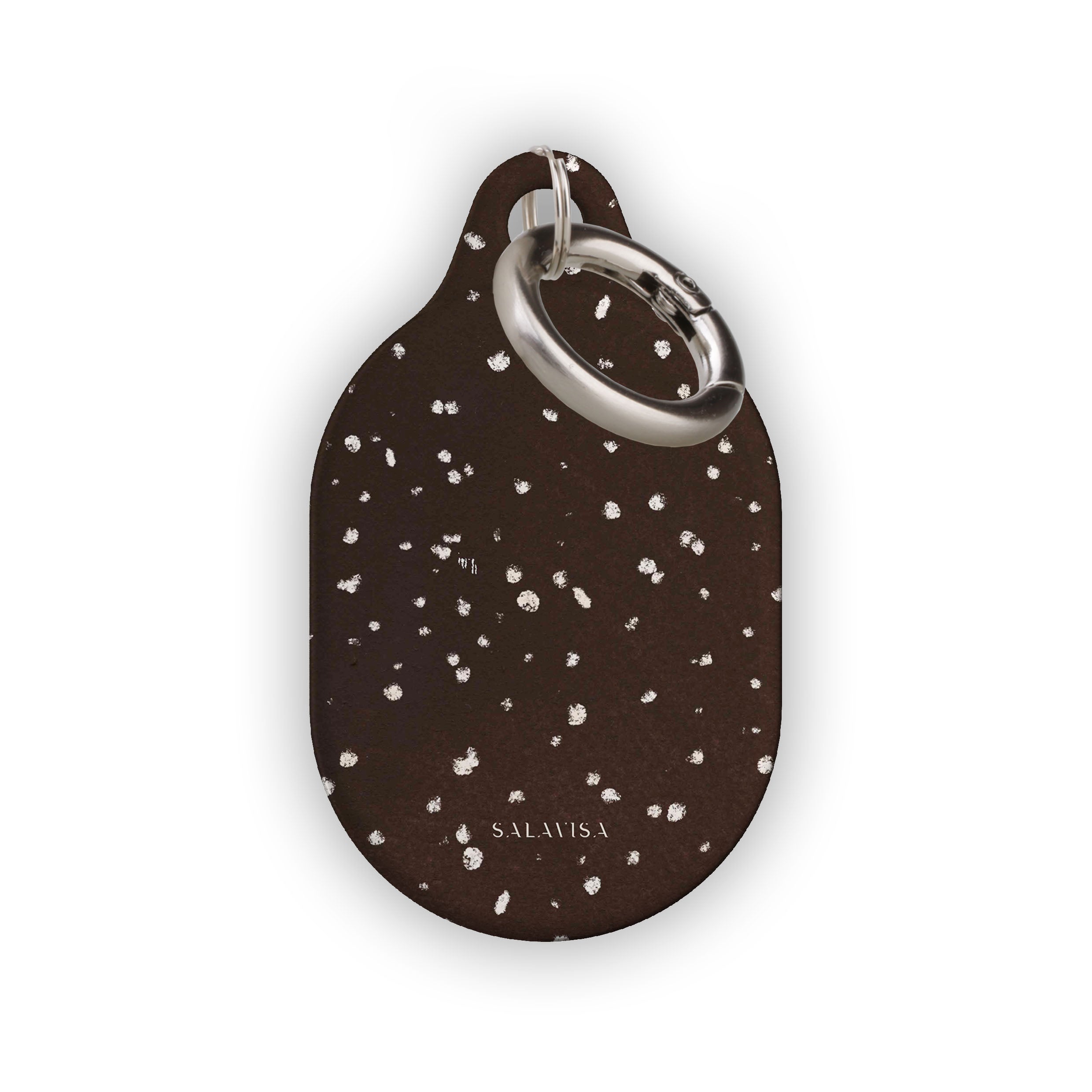Premium Chocolate Dots AirTag Holder - Cute & Durable Keychain Accessory for iPhone | Perfect for Keys, Bags, Wallets & Travel Essentials