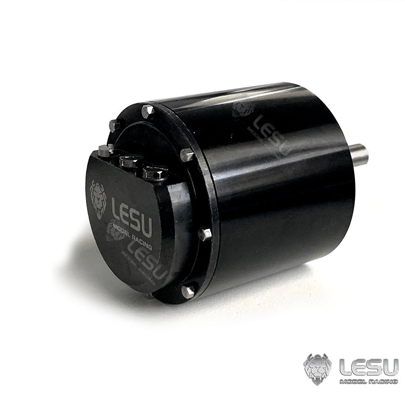 LESU Hydraulic Oil Motor with Nozzle Oil Pipe for 1/14 Scale Remote Control Truck - DIY Model Construction Vehicle Parts - Compatible with RC Dumper Loader (34mm/42mm) - Perfect for RC Construction Simulation and Heavy Equipment Enthusiasts