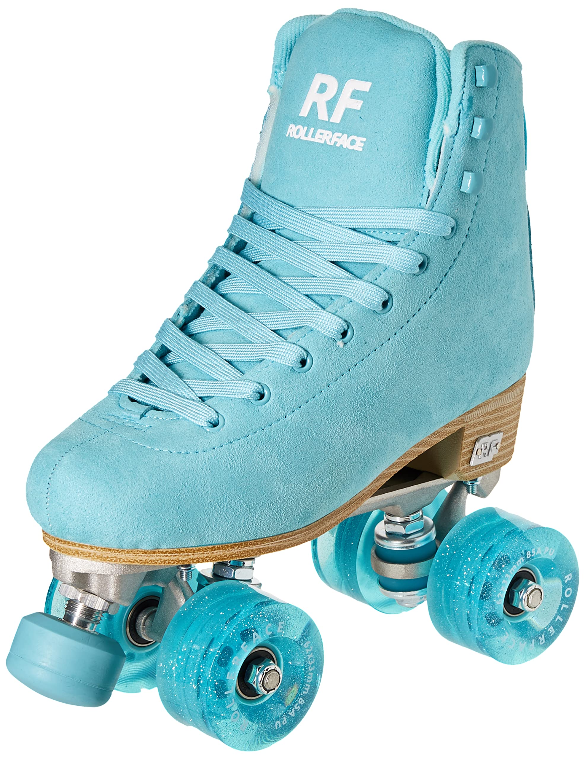 Rollerface Hipskates Deluxe - Women's Premium Vegan Roller Skates with Soft Suede for Outdoor & Indoor Skating, Rink, Fitness & Fun
