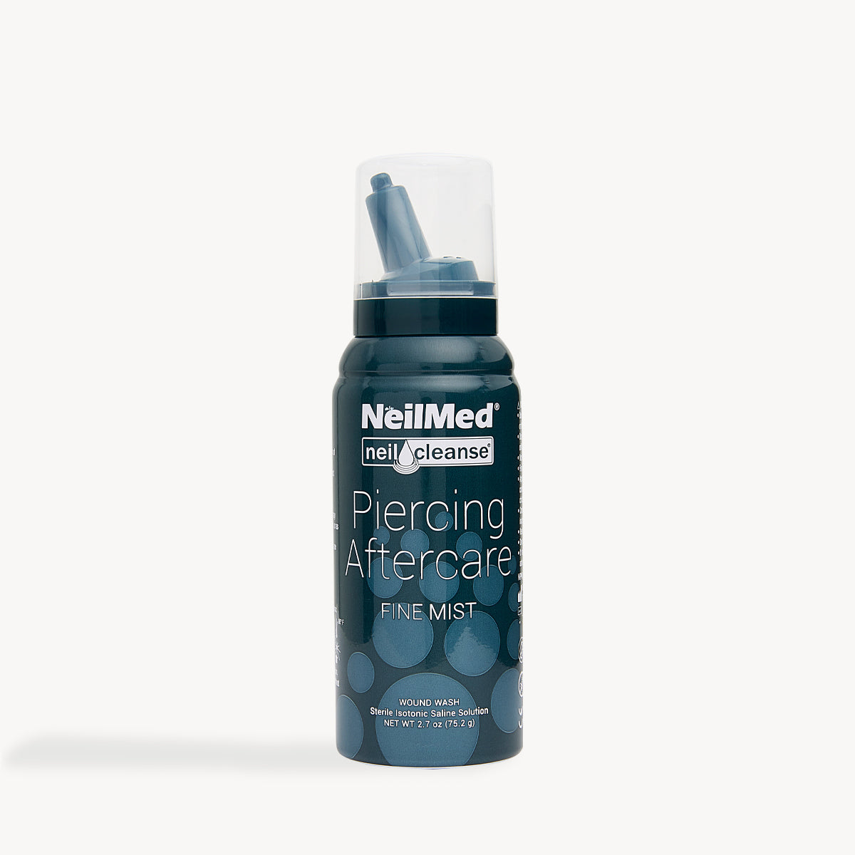 Neilmed Piercing Aftercare Spray 75mL - Saline Wound Wash for Ear, Nose & Body Piercings - Gentle Cleaning Solution for Fresh & Healing Piercings - Perfect for Daily Aftercare & Tattoo Maintenance