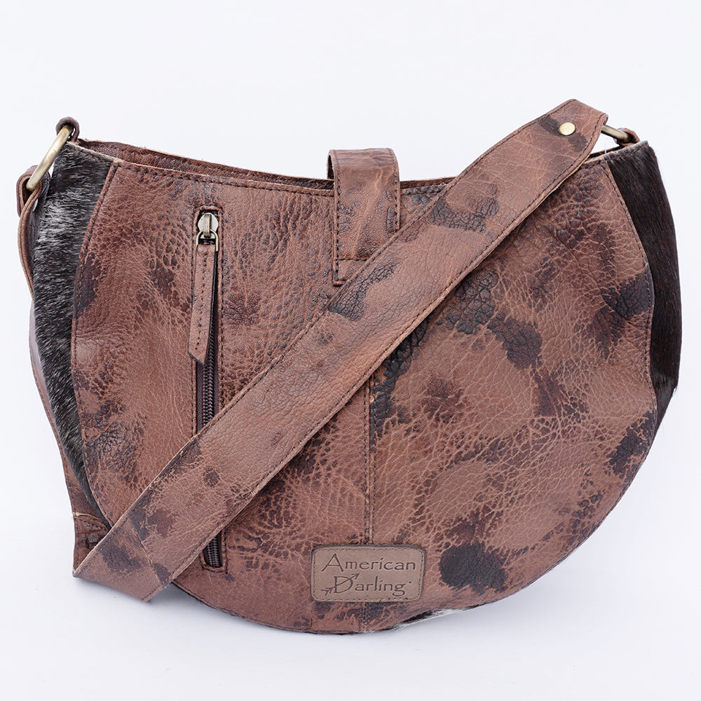 American Darling Hand-Tooled Genuine Leather Women's Western Handbag Purse - Stylish Cowgirl Crossbody Bag for Rodeo, Country Music Festivals & Everyday Use